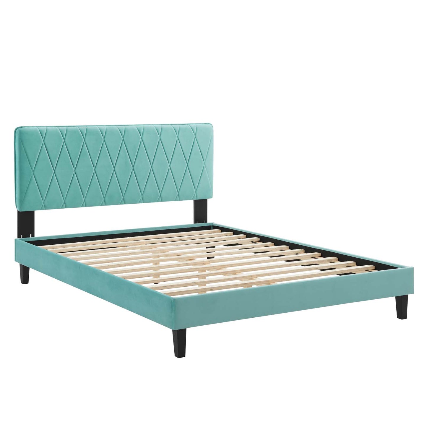 Modway Phillipa Performance Velvet Queen Platform Bed - MOD-6708 | Beds | Modishstore - 24