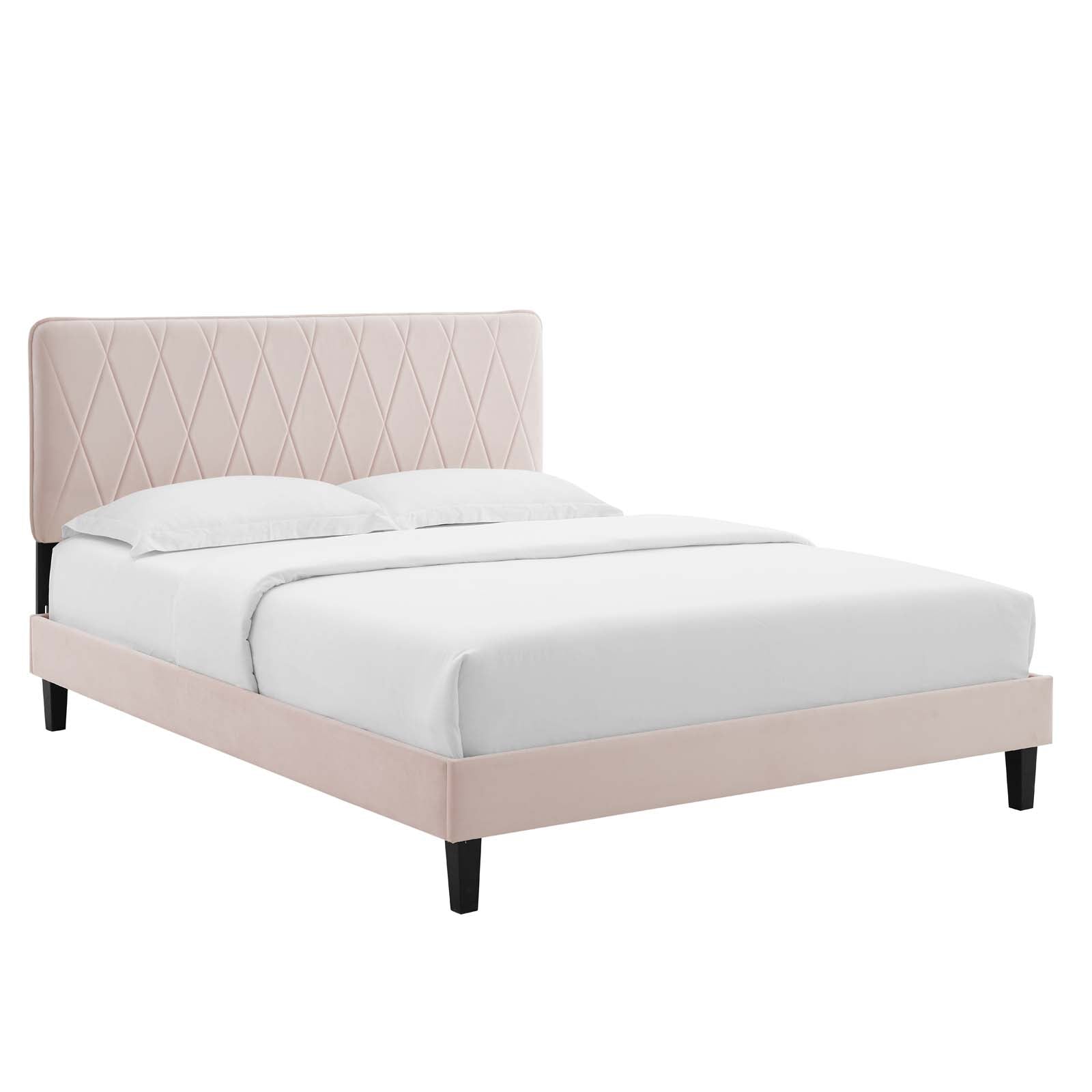 Modway Phillipa Performance Velvet Queen Platform Bed - MOD-6708 | Beds | Modishstore - 37