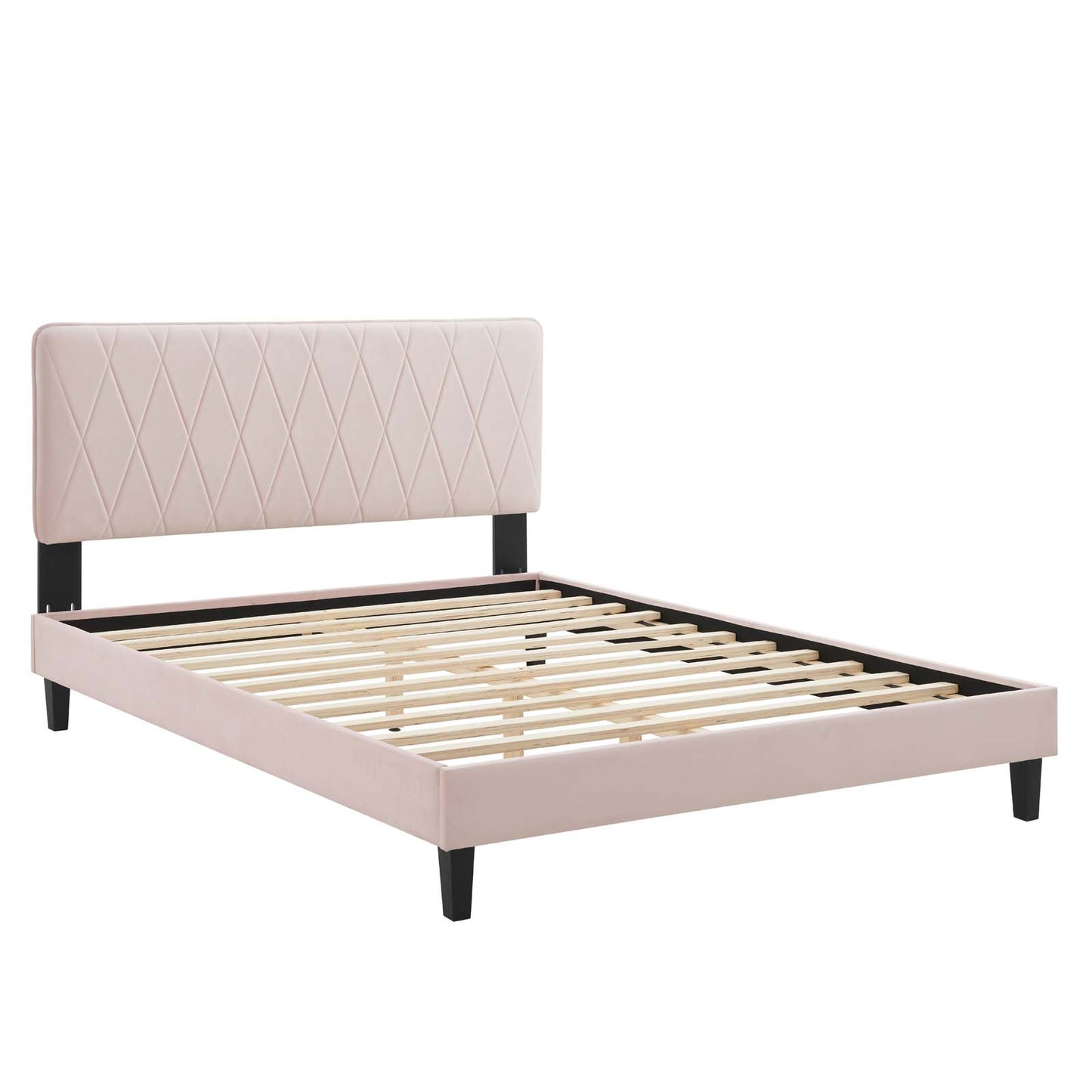 Modway Phillipa Performance Velvet Queen Platform Bed - MOD-6708 | Beds | Modishstore - 38