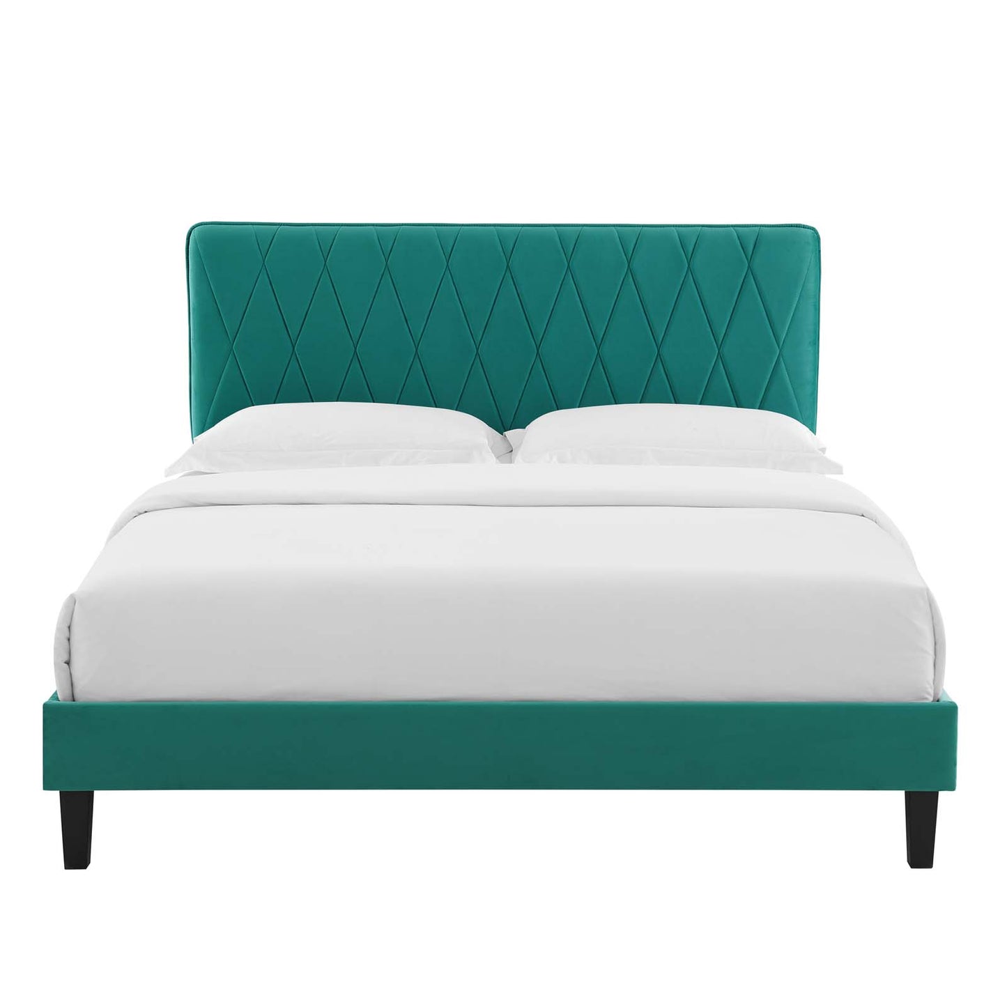 Modway Phillipa Performance Velvet Queen Platform Bed - MOD-6708 | Beds | Modishstore - 49