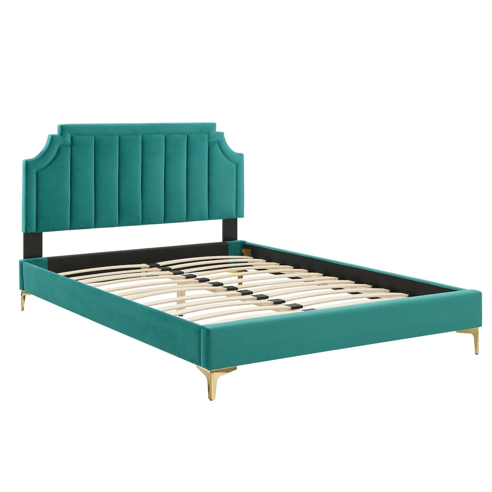 Modway Sienna Performance Velvet Queen Platform Bed - MOD-6712 | Beds | Modishstore - 45