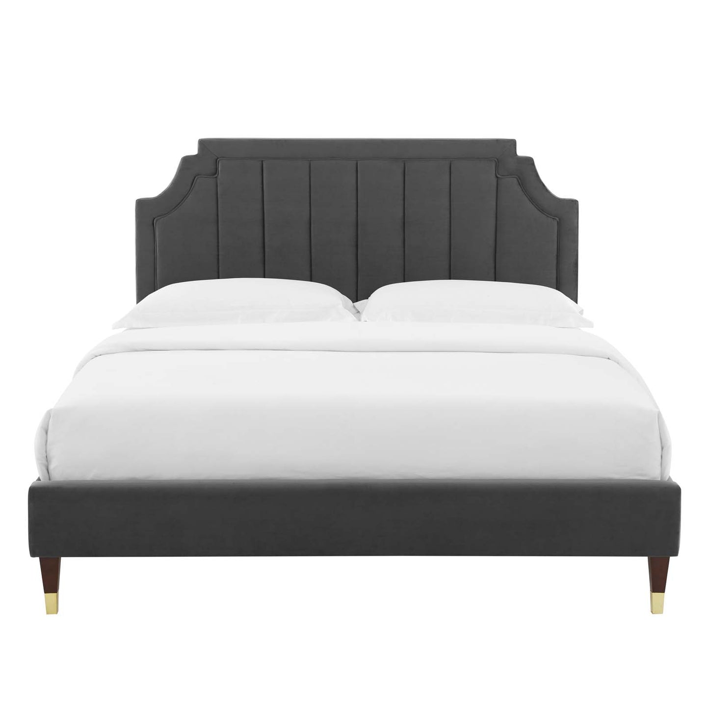 Modway Sienna Performance Velvet Queen Platform Bed - MOD-6713 | Beds | Modishstore - 6