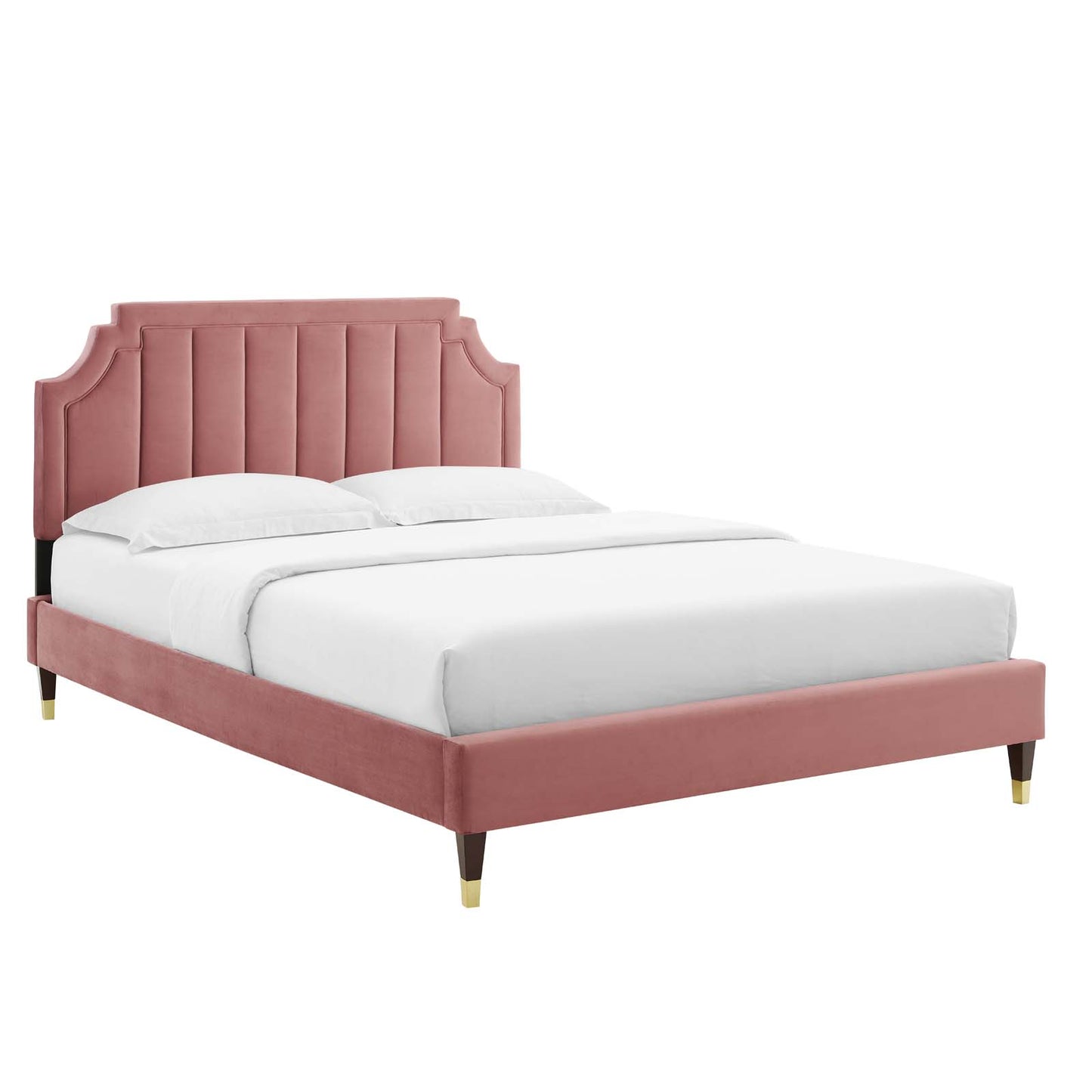 Modway Sienna Performance Velvet Queen Platform Bed - MOD-6713 | Beds | Modishstore - 9