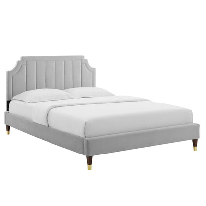 Modway Sienna Performance Velvet Queen Platform Bed - MOD-6713 | Beds | Modishstore - 16