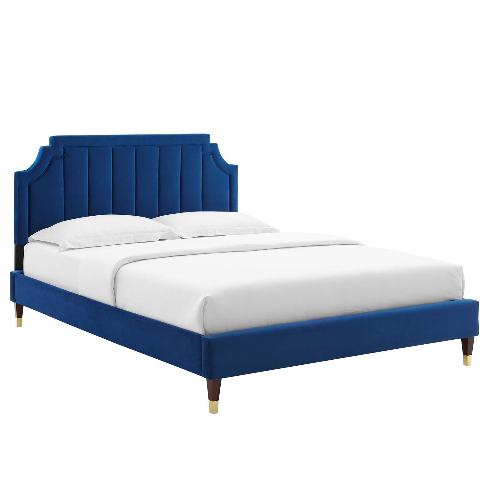 Modway Sienna Performance Velvet Queen Platform Bed - MOD-6713 | Beds | Modishstore - 30