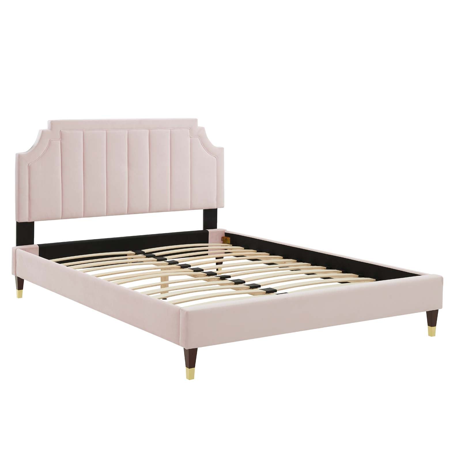 Modway Sienna Performance Velvet Queen Platform Bed - MOD-6713 | Beds | Modishstore - 38