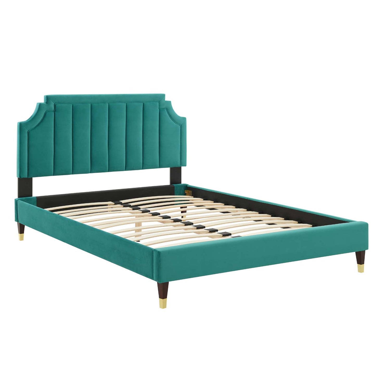 Modway Sienna Performance Velvet Queen Platform Bed - MOD-6713 | Beds | Modishstore - 45