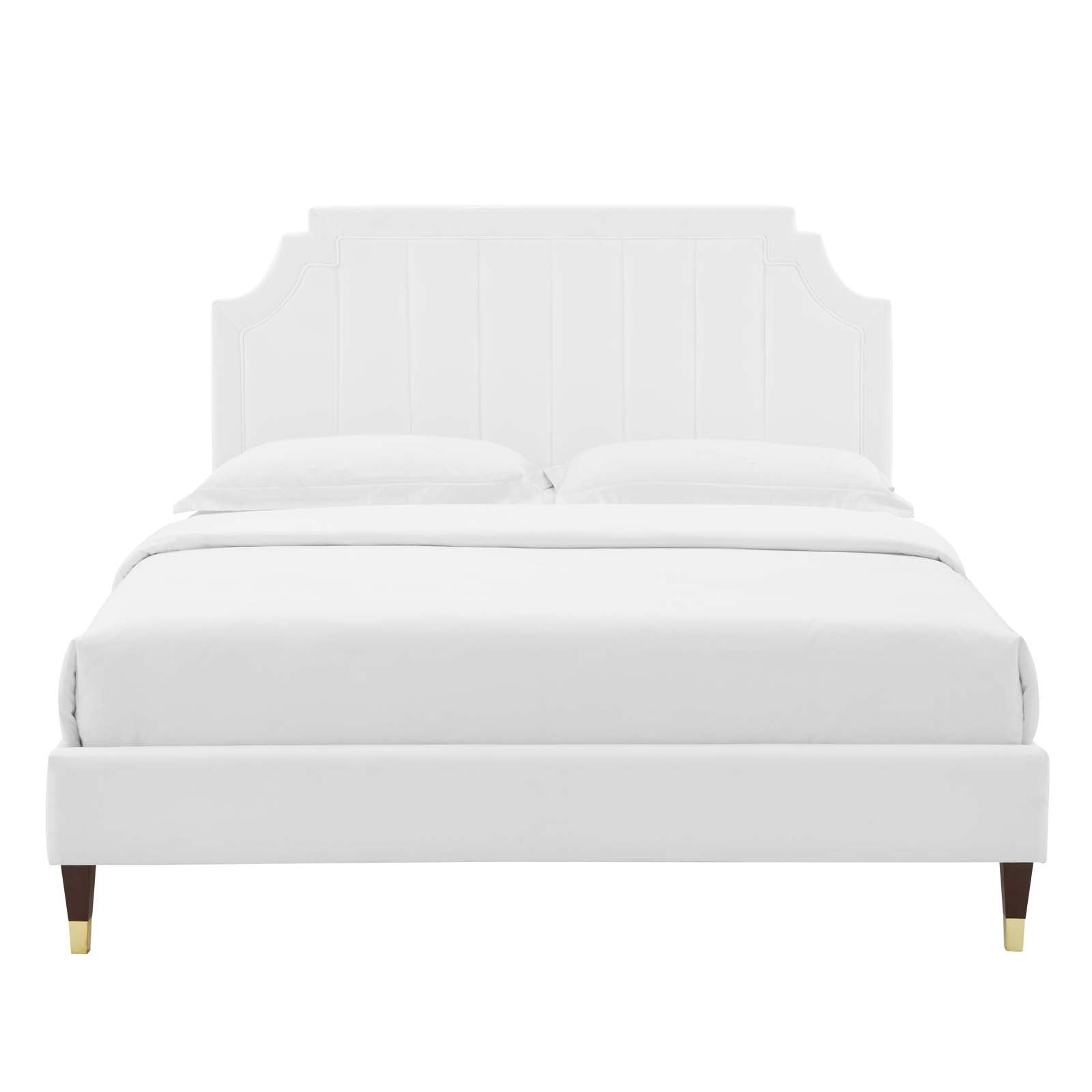 Modway Sienna Performance Velvet Queen Platform Bed - MOD-6713 | Beds | Modishstore - 55