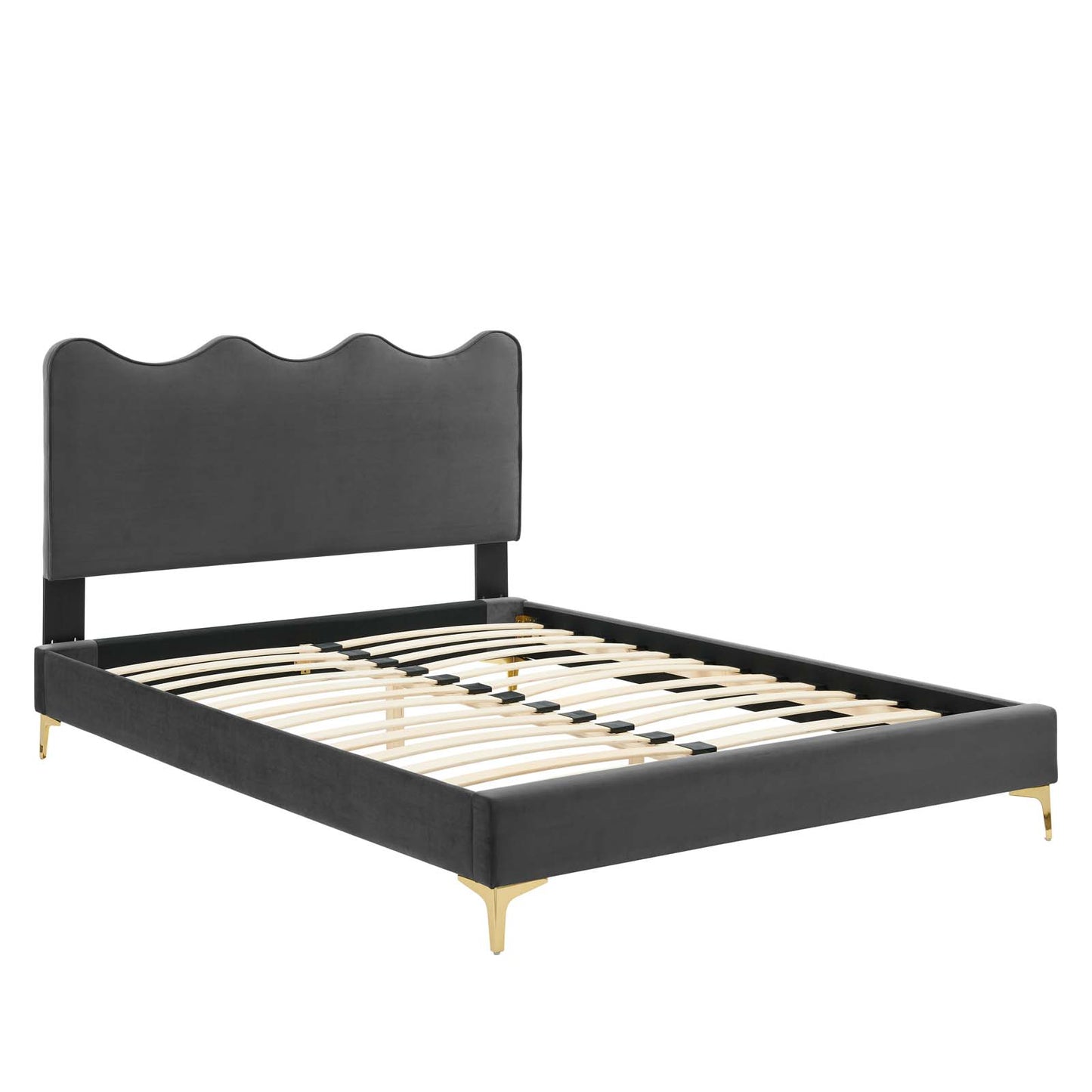 Current Performance Velvet Twin Platform Bed By Modway - MOD-6727 | Beds | Modishstore - 6