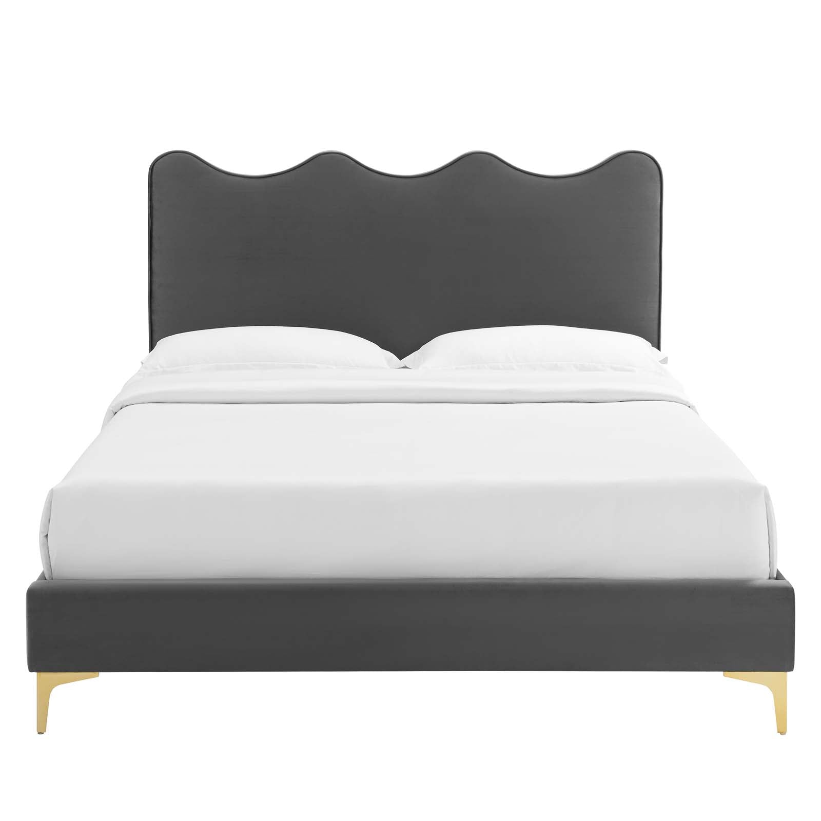 Current Performance Velvet Twin Platform Bed By Modway - MOD-6727 | Beds | Modishstore - 8