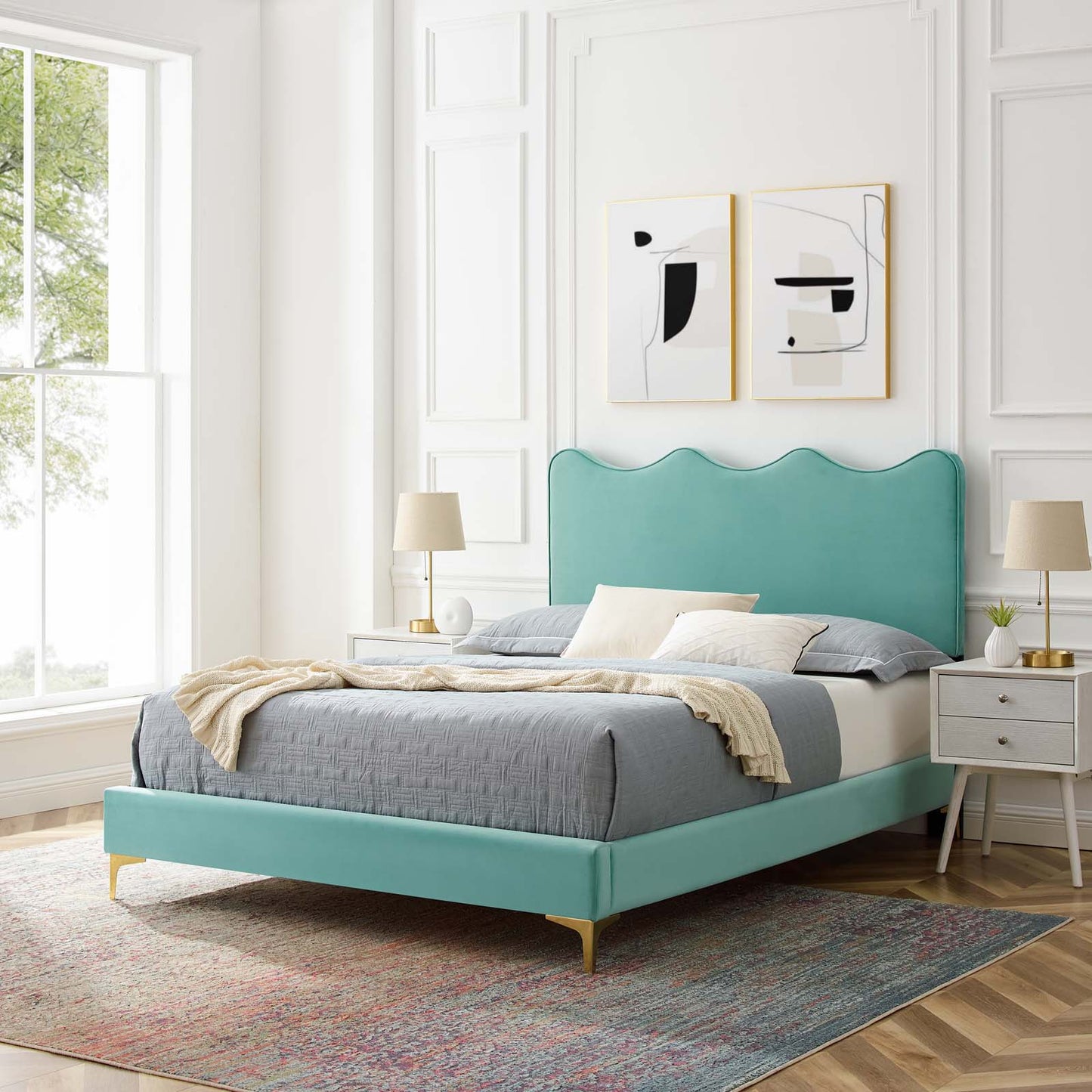 Current Performance Velvet Twin Platform Bed By Modway - MOD-6727 | Beds | Modishstore - 37