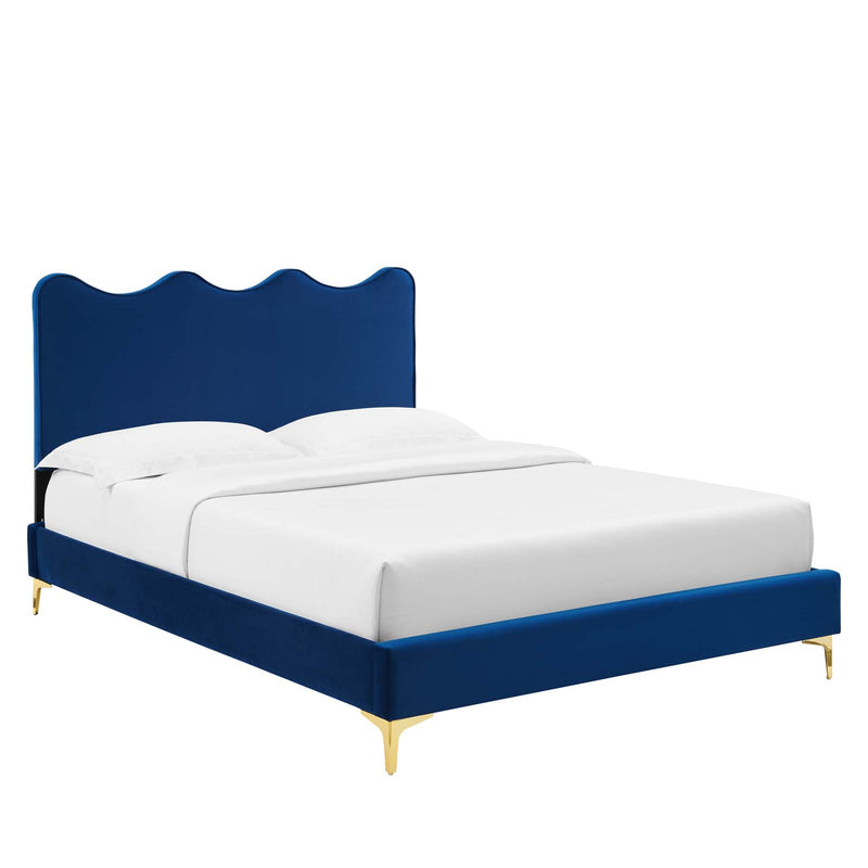 Current Performance Velvet Twin Platform Bed By Modway - MOD-6727 | Beds | Modishstore - 45