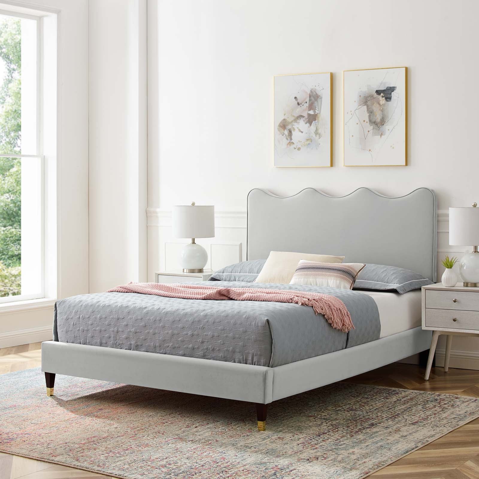 Current Performance Velvet Twin Platform Bed By Modway - MOD-6728 | Beds | Modishstore - 26