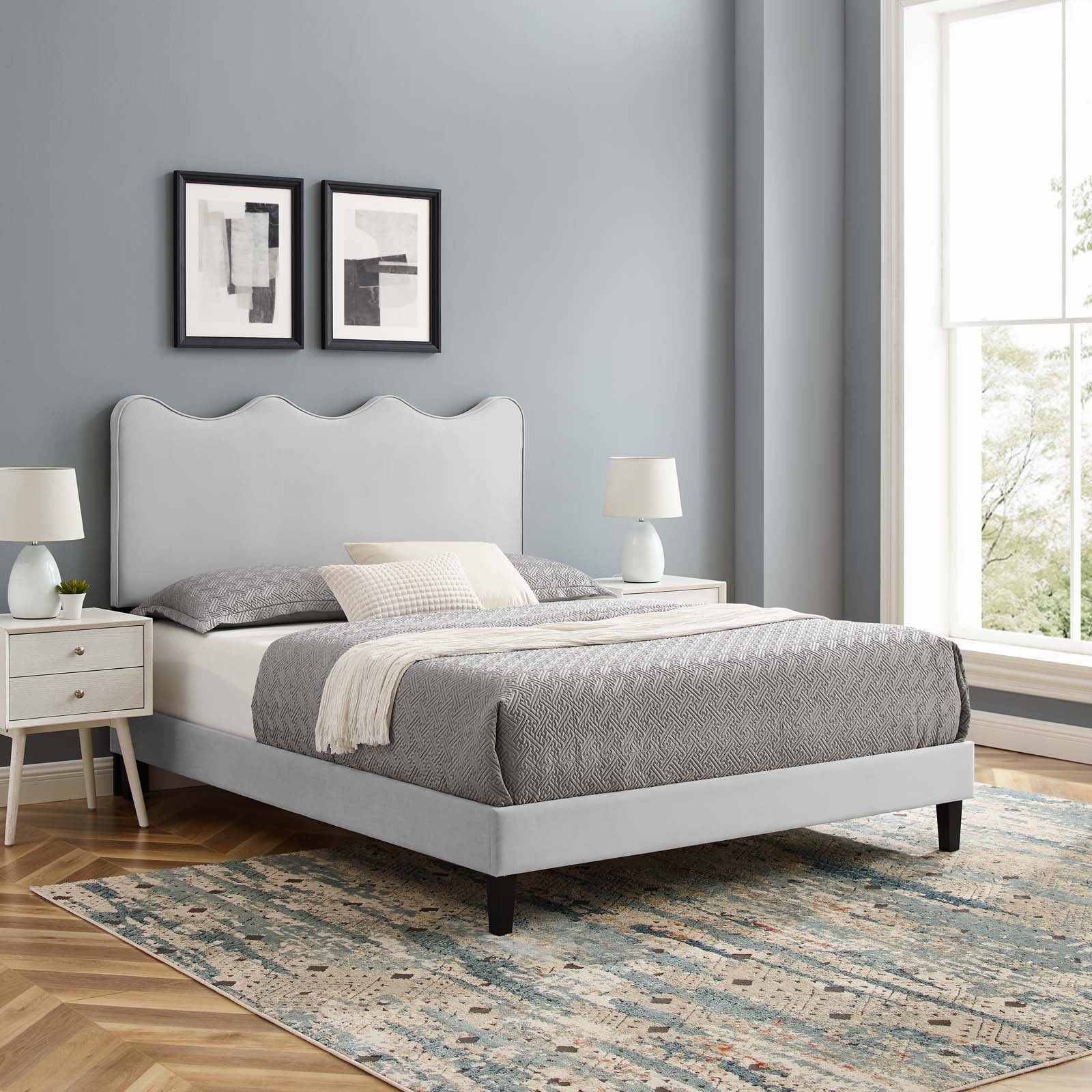 Current Performance Velvet Full Platform Bed By Modway - MOD-6732 | Beds | Modishstore - 26