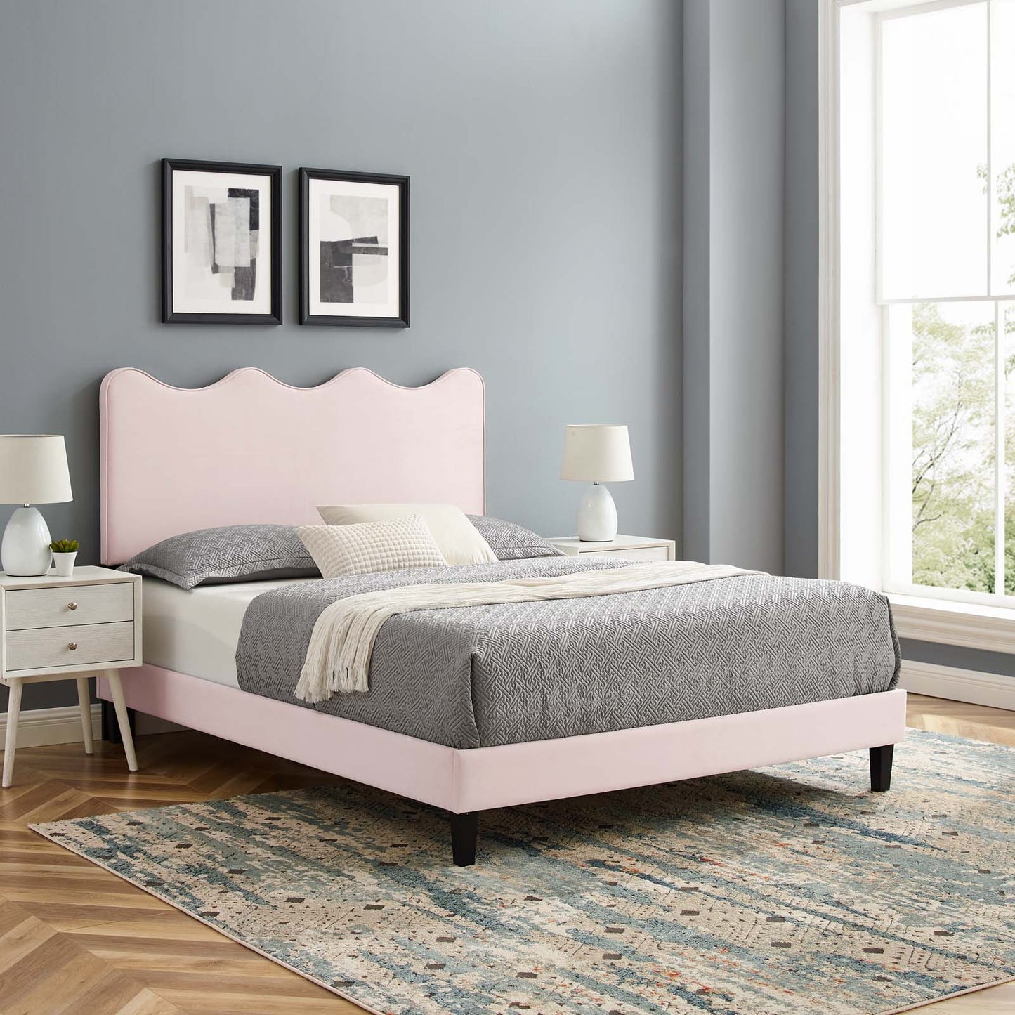 Current Performance Velvet Full Platform Bed By Modway - MOD-6732 | Beds | Modishstore - 59