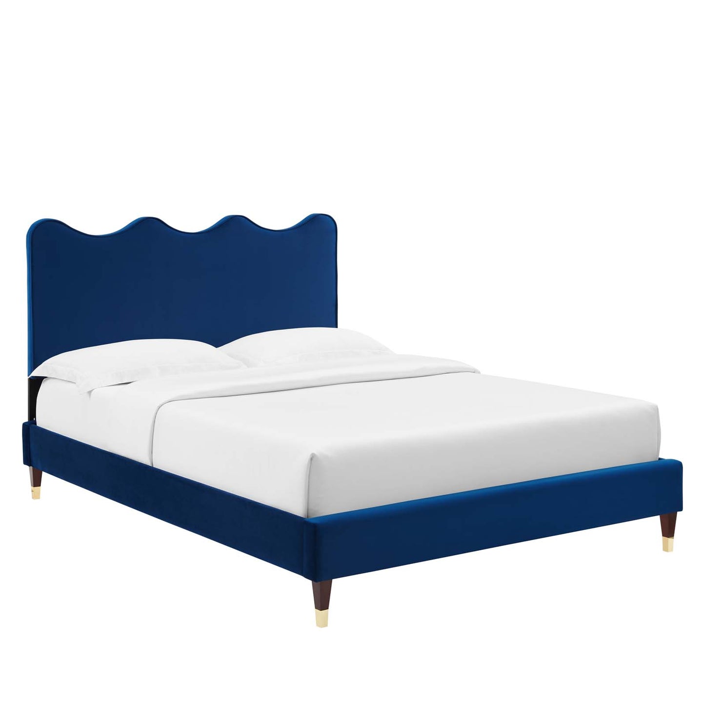 Current Performance Velvet Queen Platform Bed By Modway - MOD-6734 | Beds | Modishstore - 45