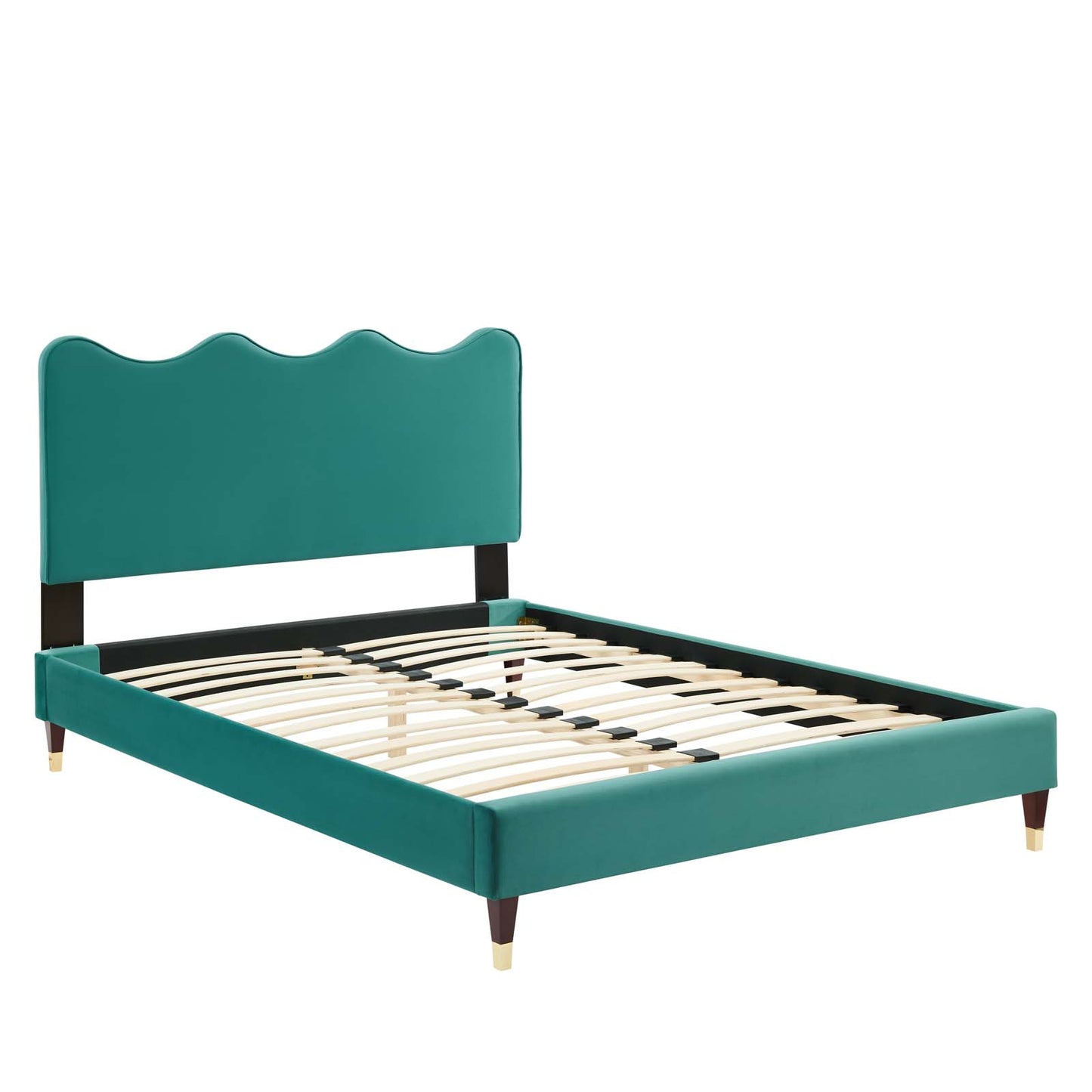 Current Performance Velvet Queen Platform Bed By Modway - MOD-6734 | Beds | Modishstore - 72