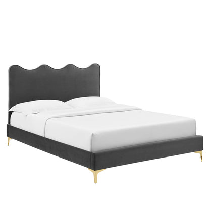 Current Performance Velvet King Platform Bed By Modway - MOD-6736 | Beds | Modishstore - 2