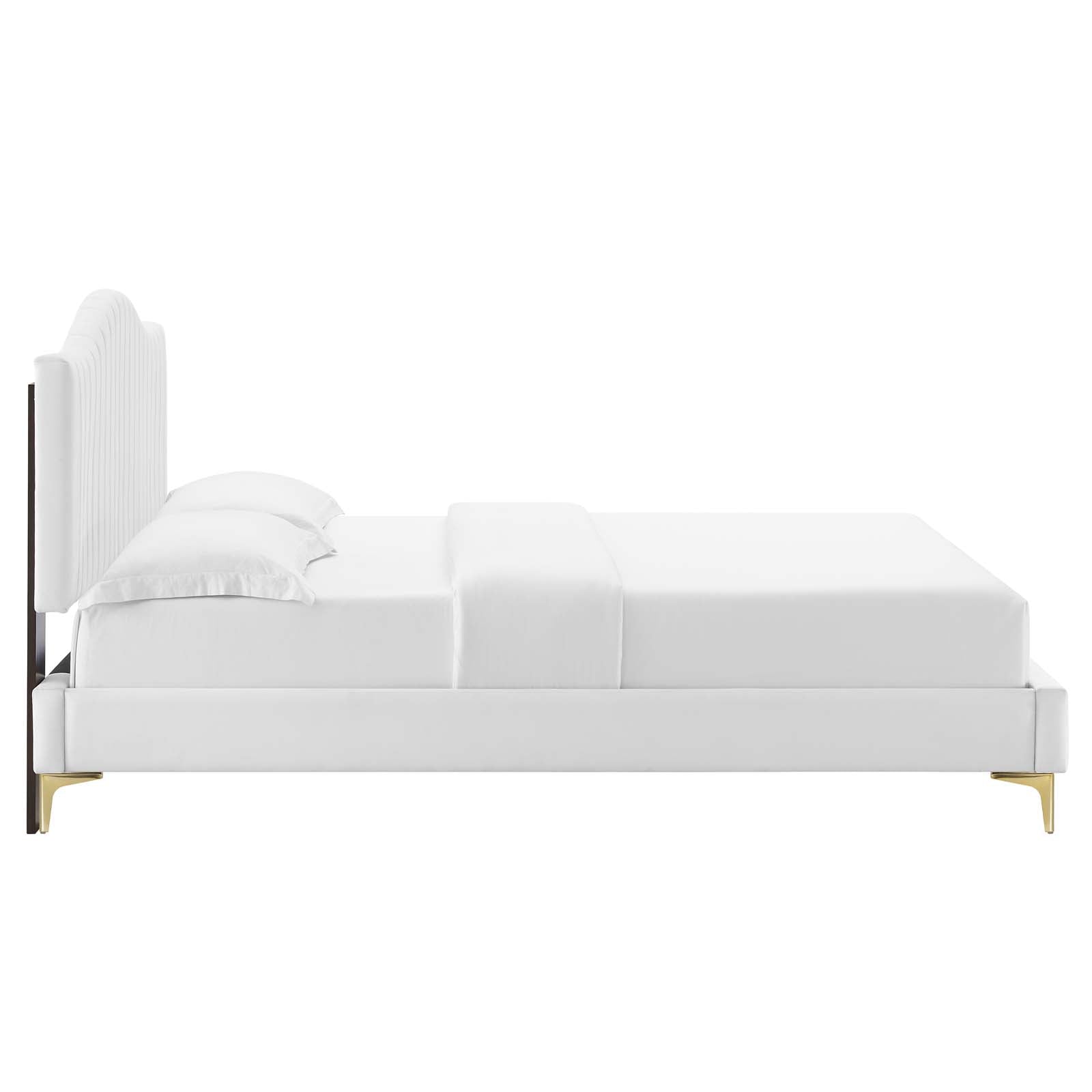 Modway Juniper Channel Tufted Performance Velvet Queen Platform Bed - MOD-6739 | Beds | Modishstore - 38