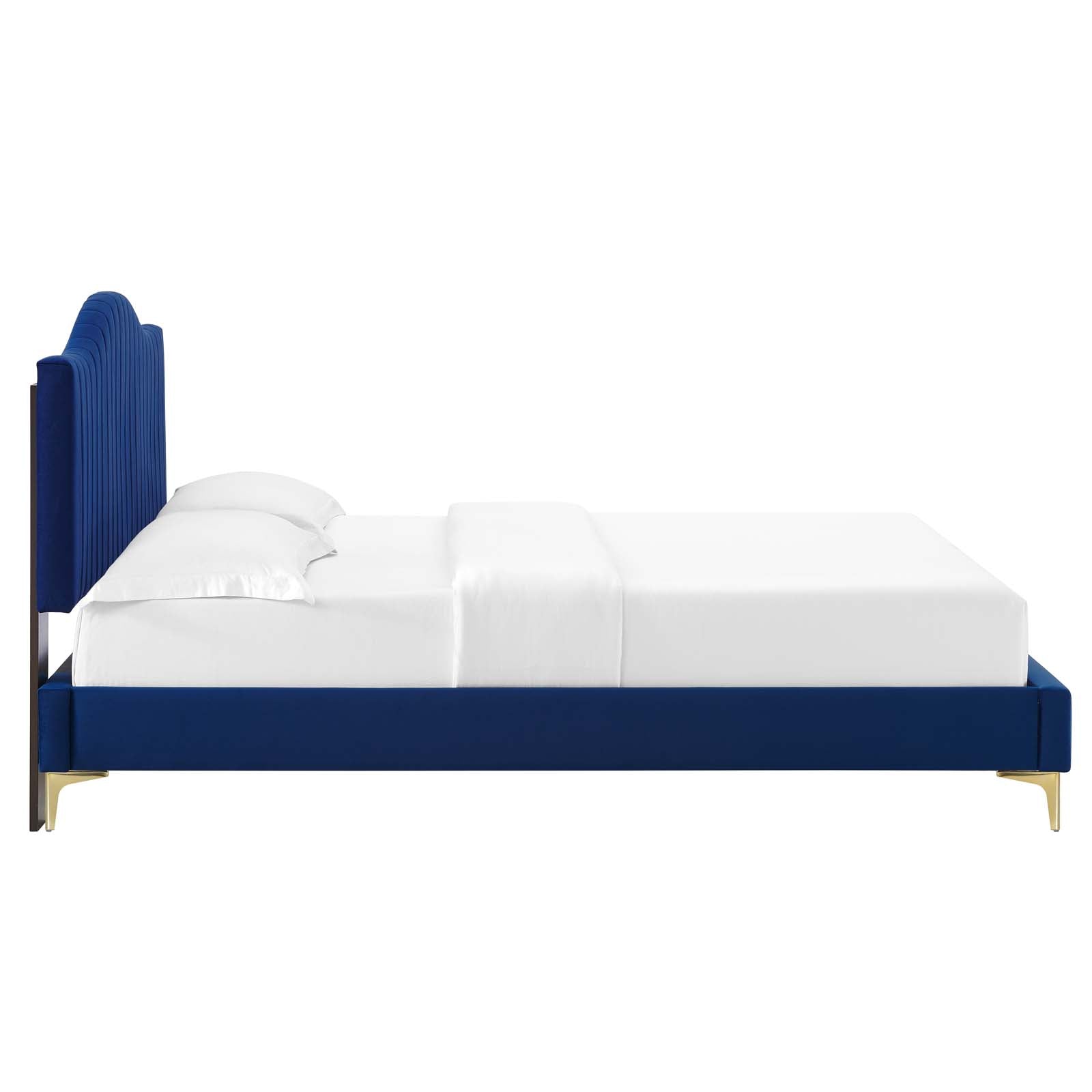 Juniper Channel Tufted Performance Velvet Full Platform Bed By Modway - MOD-6745 | Beds | Modishstore - 30