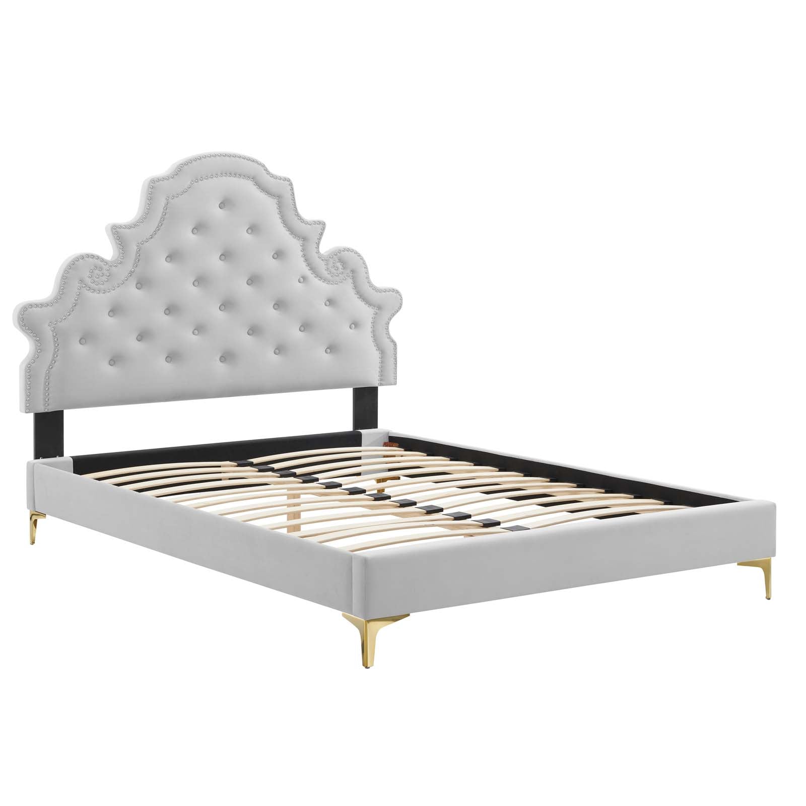 Modway Gwyneth Tufted Performance Velvet Twin Platform Bed - MOD-6754 | Beds | Modishstore - 18