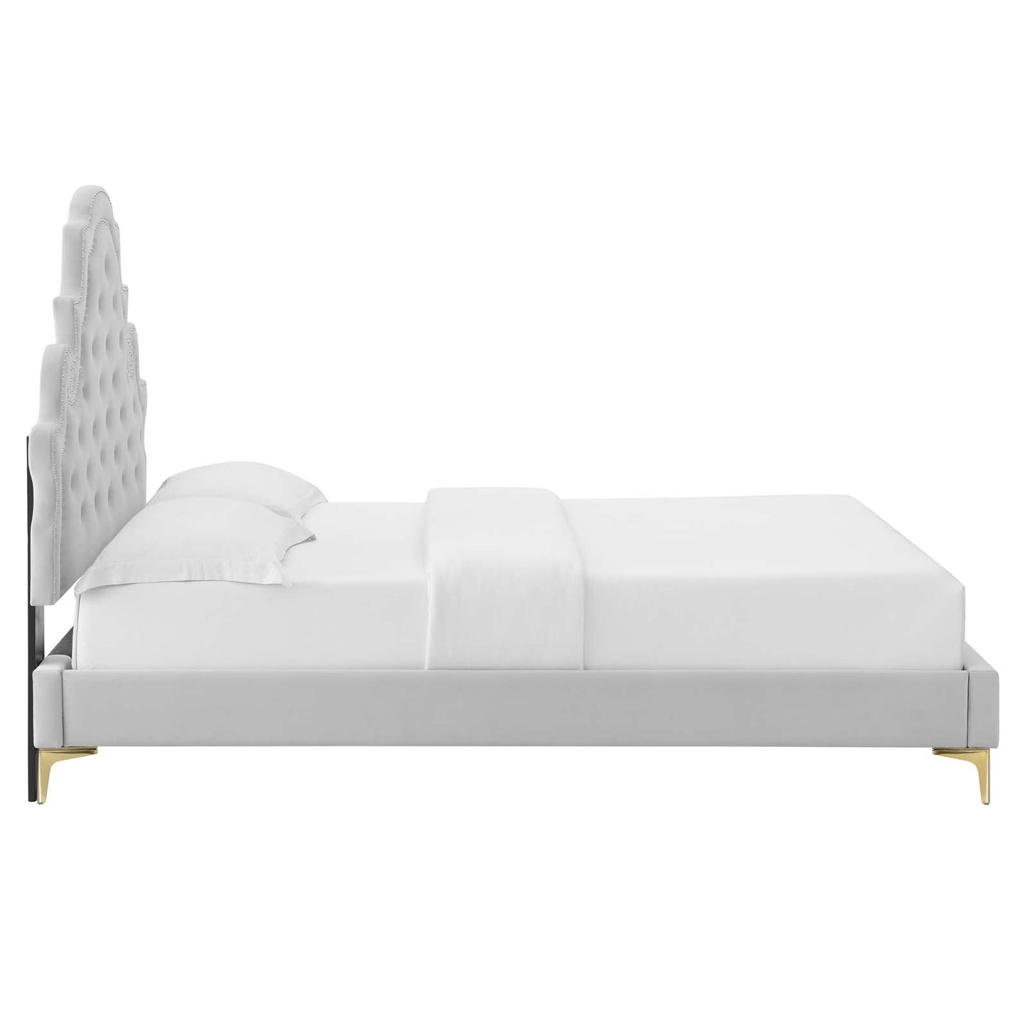 Modway Gwyneth Tufted Performance Velvet Twin Platform Bed - MOD-6754 | Beds | Modishstore - 21