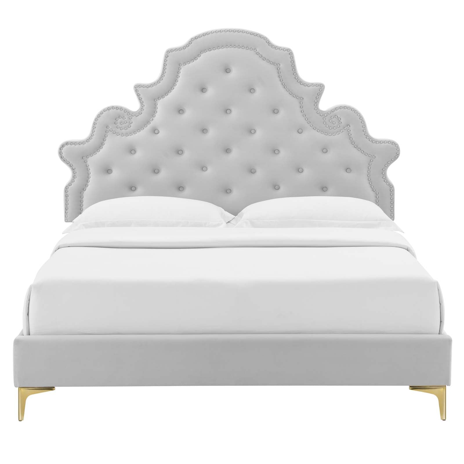 Modway Gwyneth Tufted Performance Velvet Twin Platform Bed - MOD-6754 | Beds | Modishstore - 22