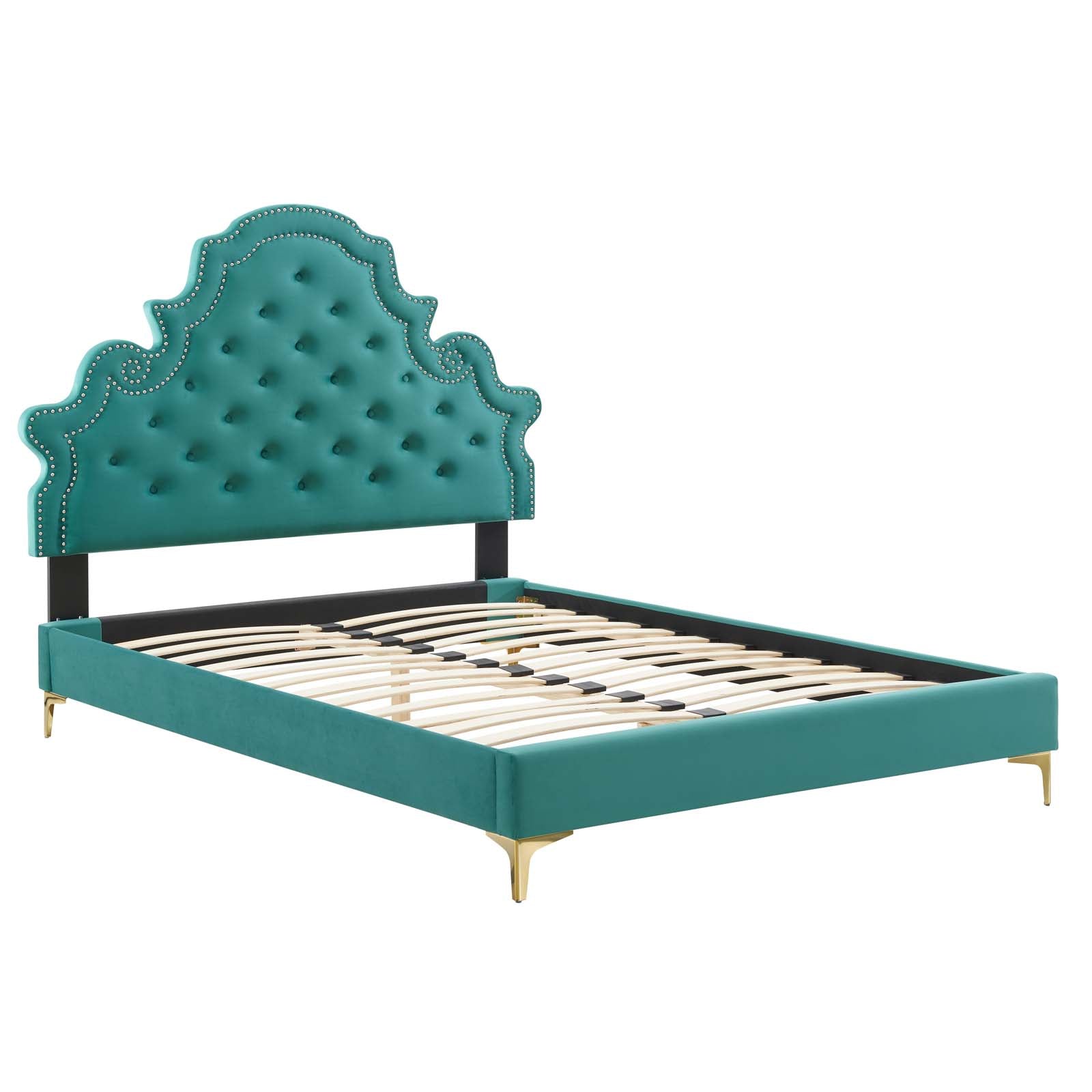 Modway Gwyneth Tufted Performance Velvet Twin Platform Bed - MOD-6754 | Beds | Modishstore - 50