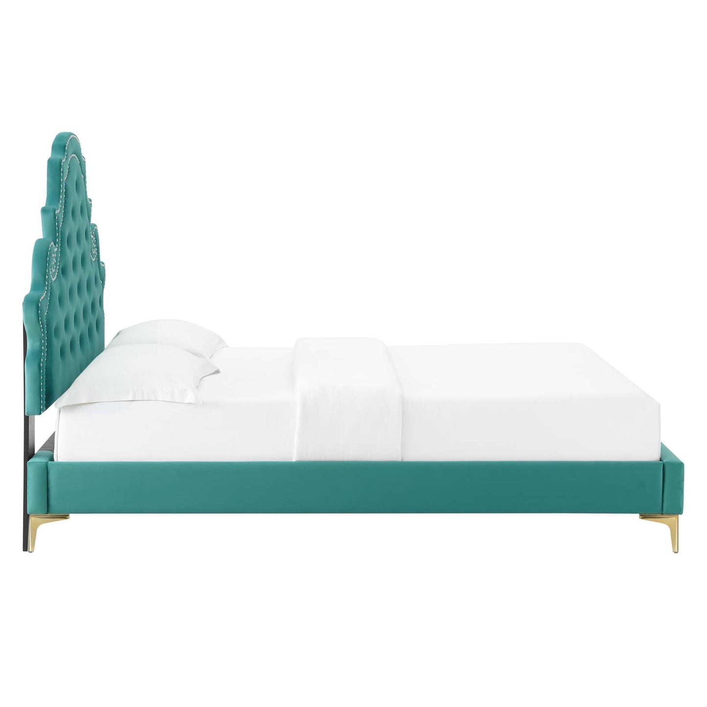 Modway Gwyneth Tufted Performance Velvet Twin Platform Bed - MOD-6754 | Beds | Modishstore - 53