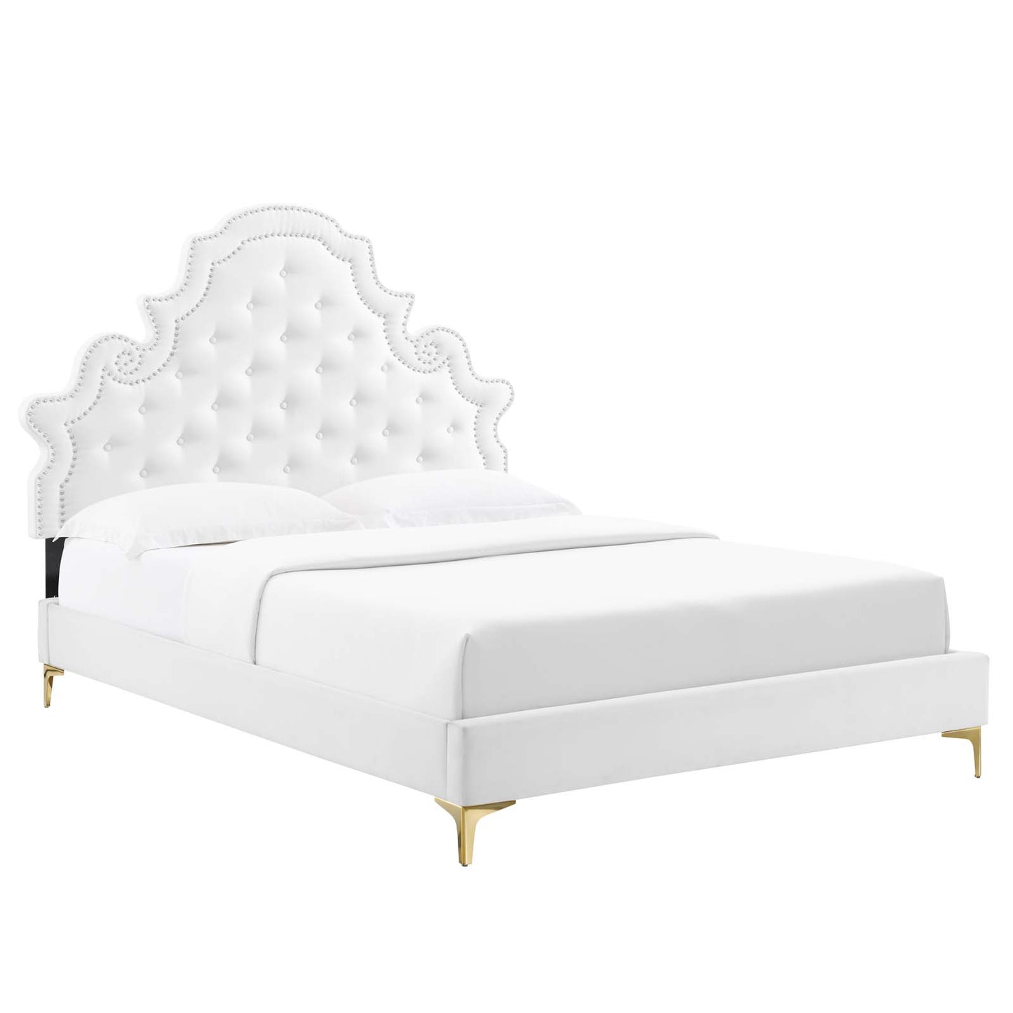 Modway Gwyneth Tufted Performance Velvet Twin Platform Bed - MOD-6754 | Beds | Modishstore - 57