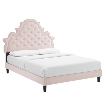 Modway Gwyneth Tufted Performance Velvet Twin Platform Bed - MOD-6756 | Beds | Modishstore - 37