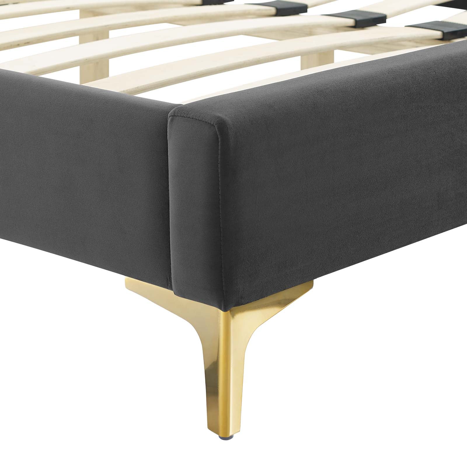 Modway Gwyneth Tufted Performance Velvet King Platform Bed - MOD-6760 | Beds | Modishstore - 4