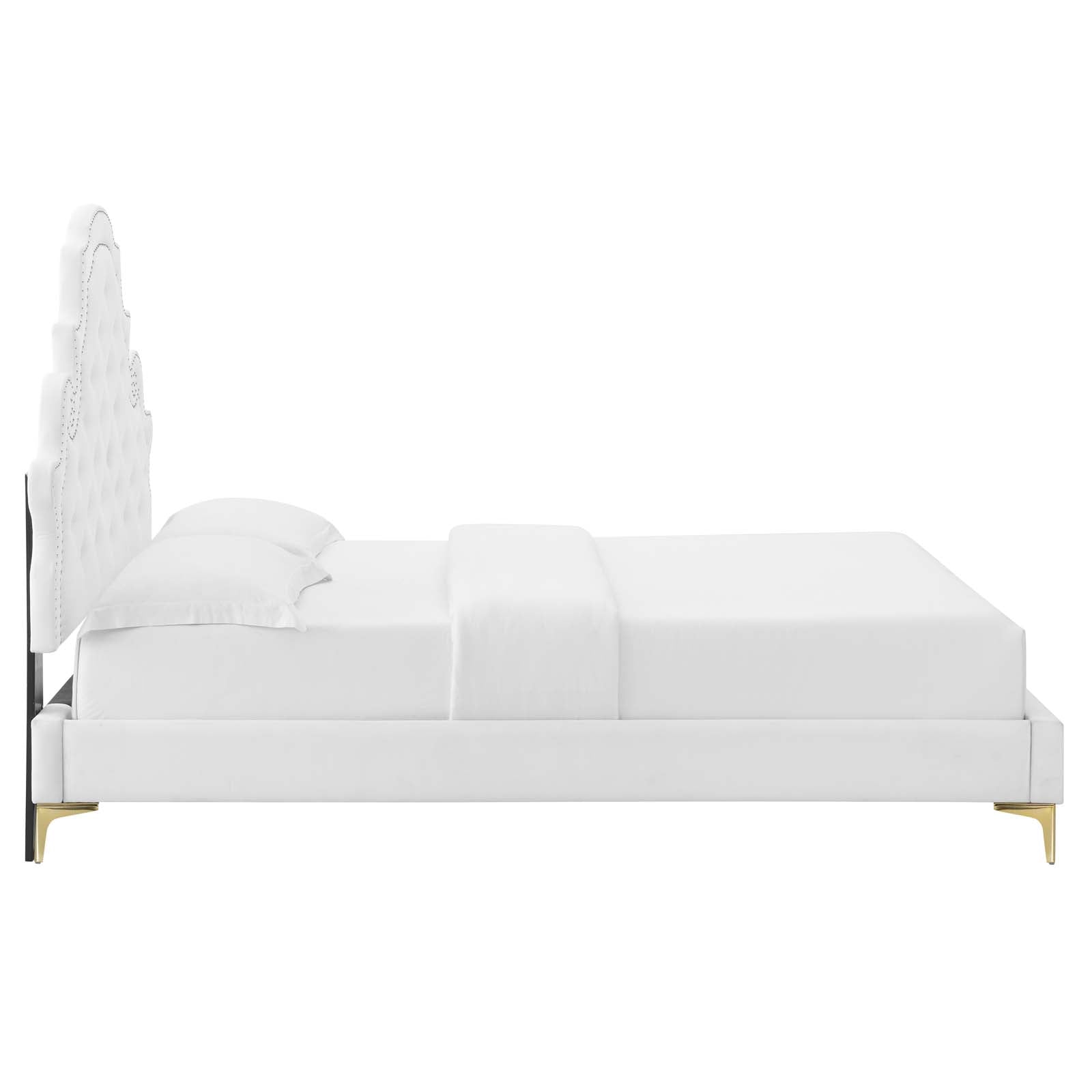 Modway Gwyneth Tufted Performance Velvet King Platform Bed - MOD-6760 | Beds | Modishstore - 55