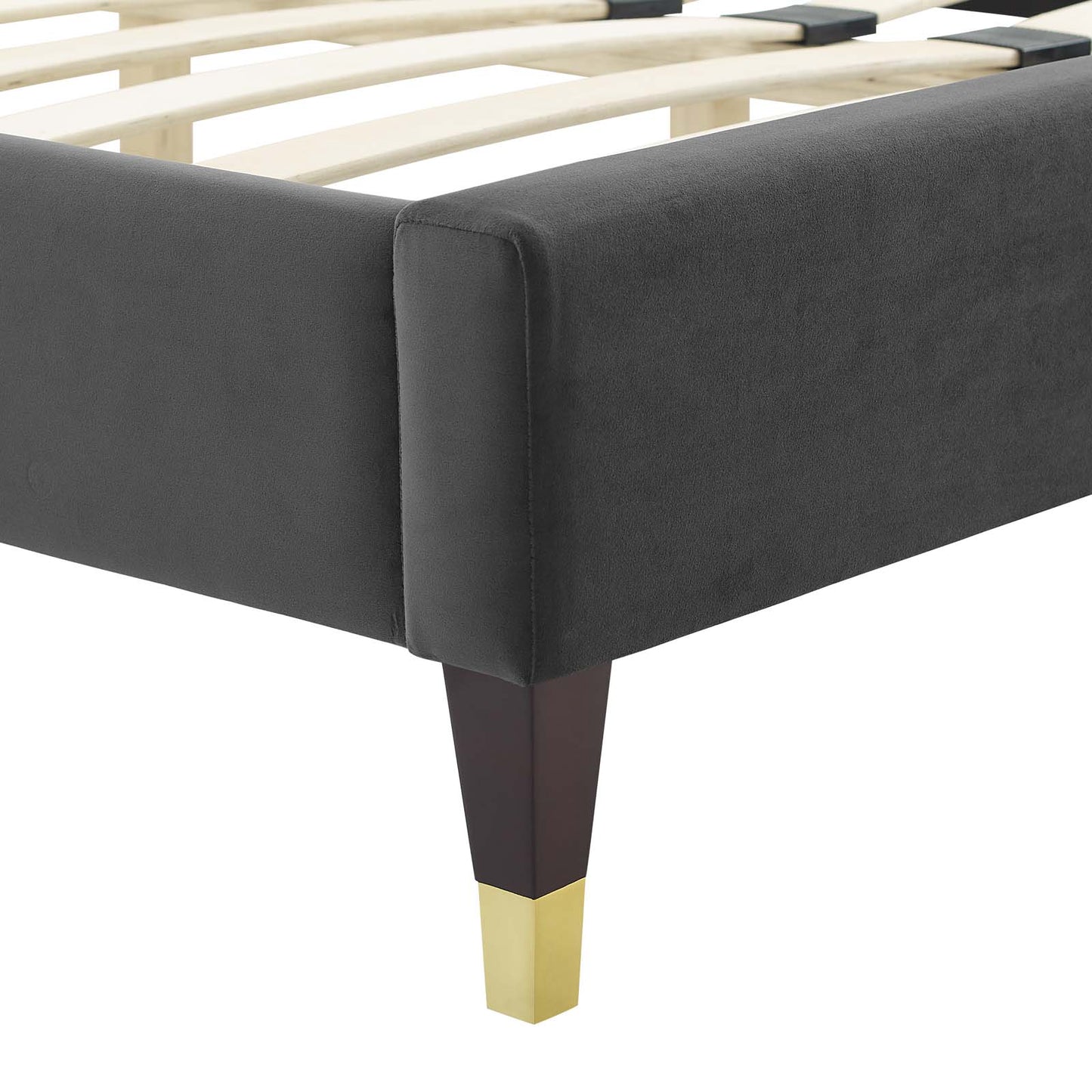 Modway Gwyneth Tufted Performance Velvet King Platform Bed - MOD-6761 | Beds | Modishstore - 4