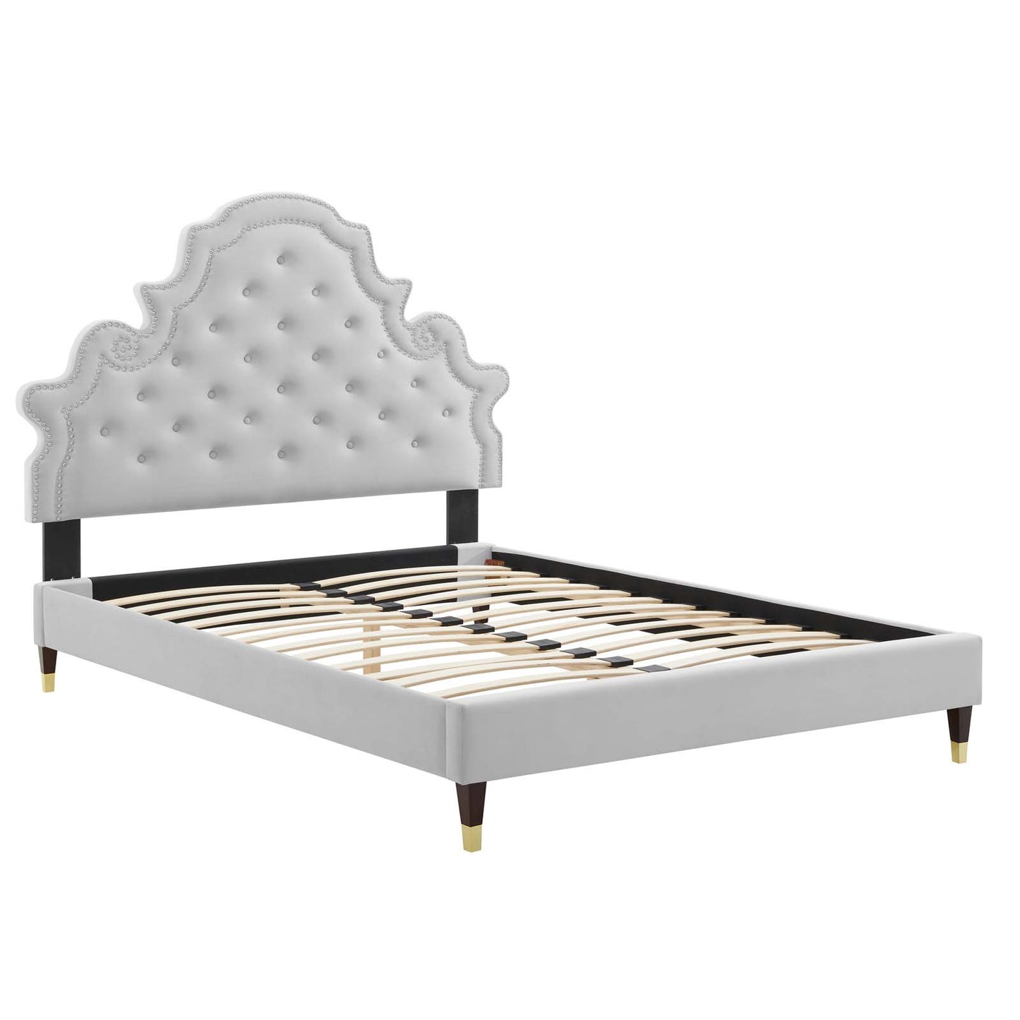 Modway Gwyneth Tufted Performance Velvet King Platform Bed - MOD-6761 | Beds | Modishstore - 17