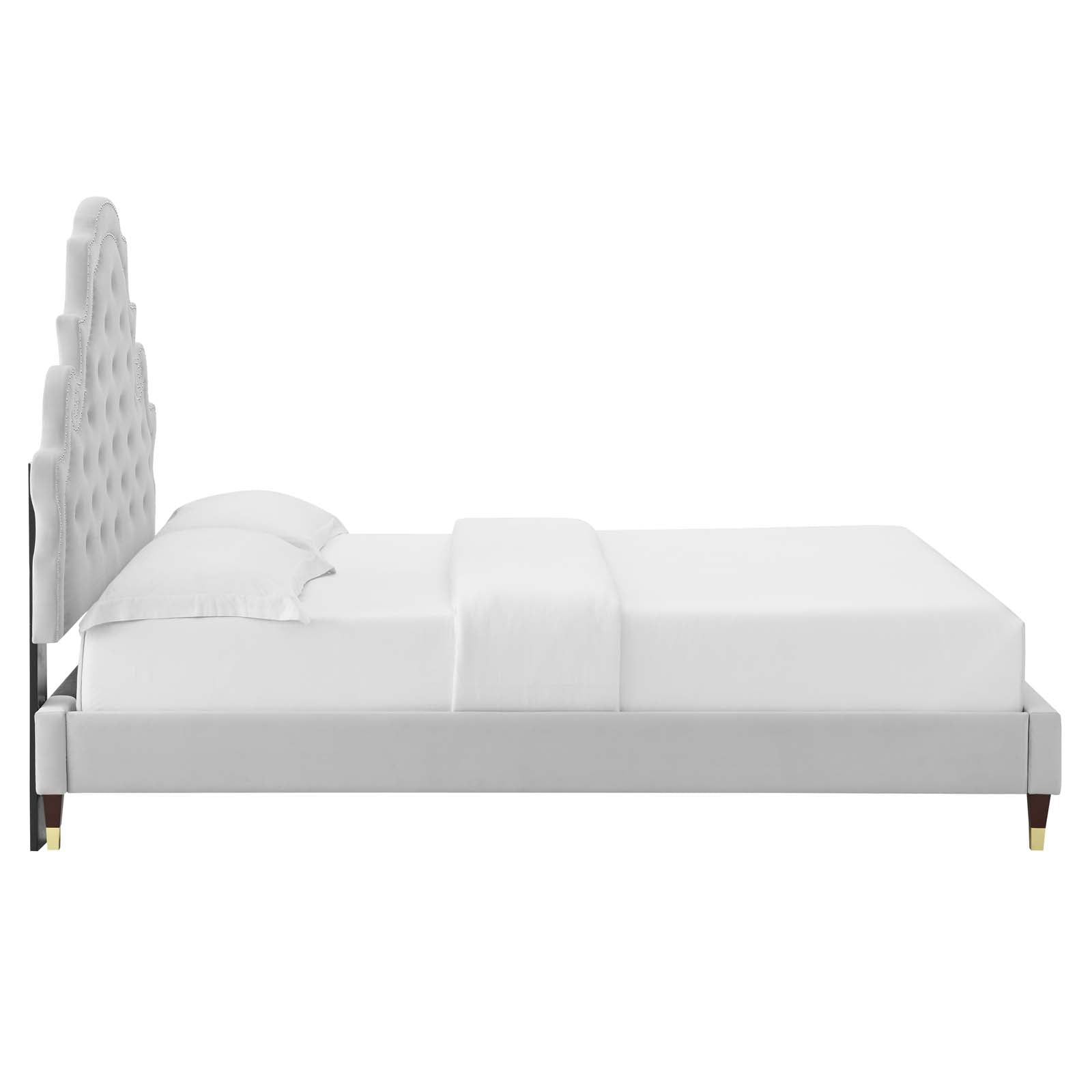 Modway Gwyneth Tufted Performance Velvet King Platform Bed - MOD-6761 | Beds | Modishstore - 20