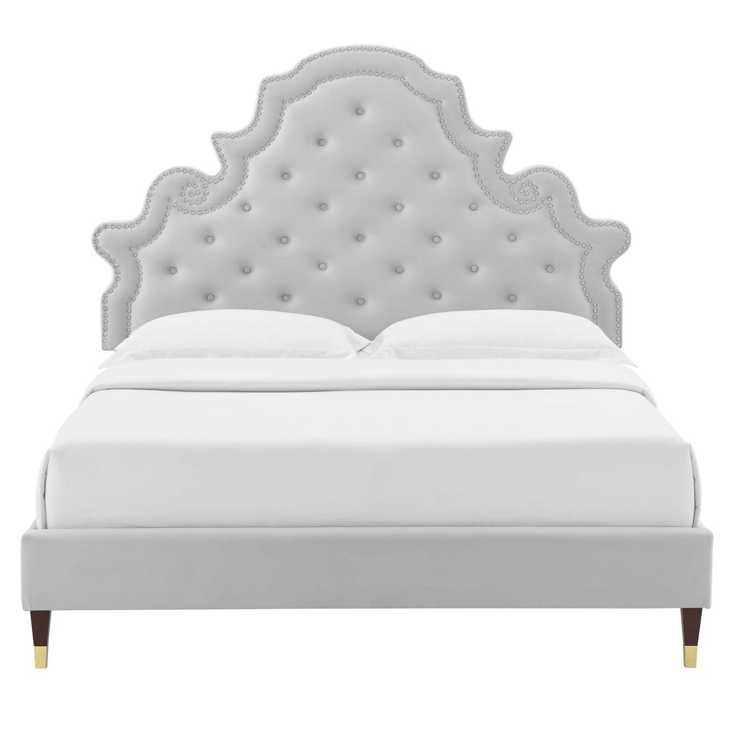 Modway Gwyneth Tufted Performance Velvet King Platform Bed - MOD-6761 | Beds | Modishstore - 21