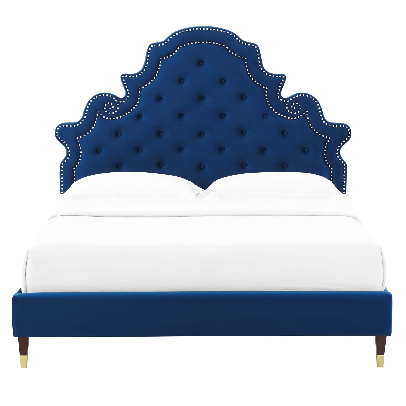 Modway Gwyneth Tufted Performance Velvet King Platform Bed - MOD-6761 | Beds | Modishstore - 35