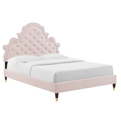 Modway Gwyneth Tufted Performance Velvet King Platform Bed - MOD-6761 | Beds | Modishstore - 37