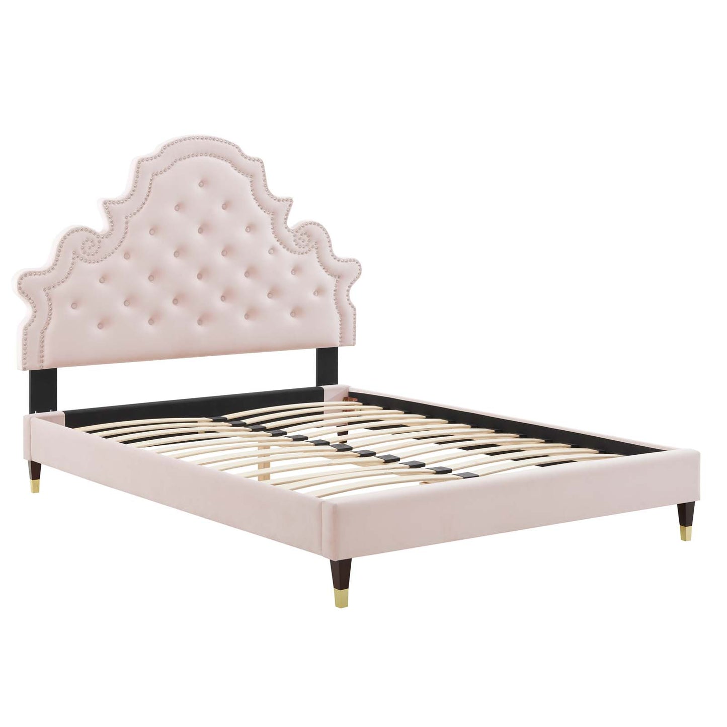 Modway Gwyneth Tufted Performance Velvet King Platform Bed - MOD-6761 | Beds | Modishstore - 38