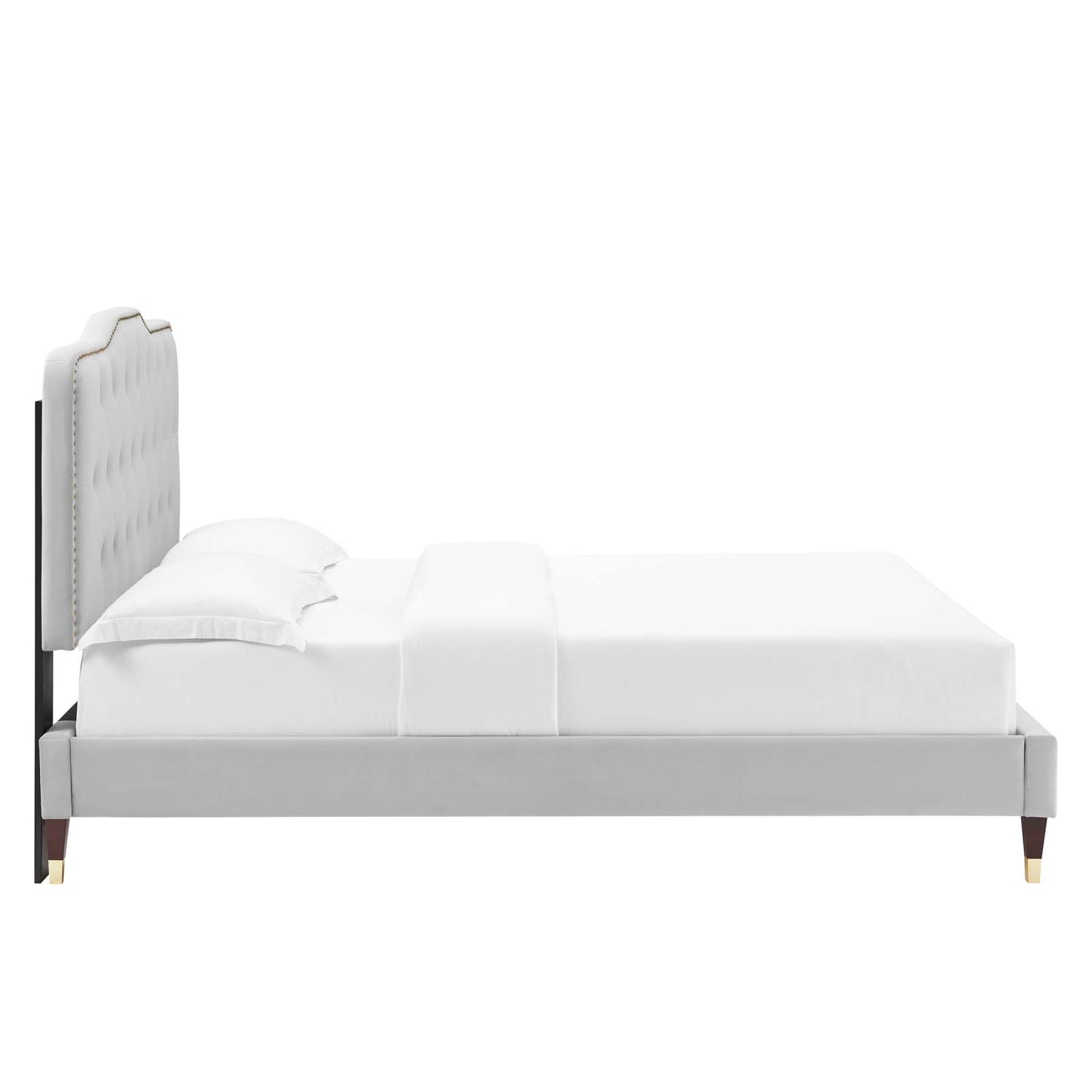 Amber Performance Velvet Queen Platform Bed By Modway - MOD-6776 | Beds | Modishstore - 38