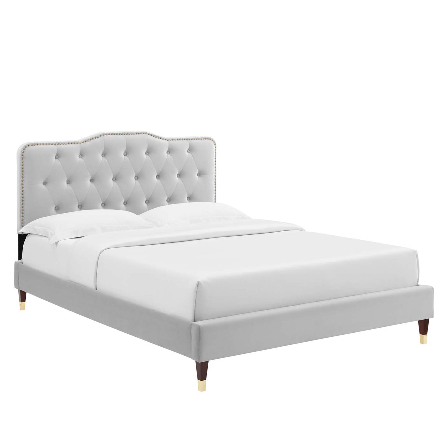 Amber Performance Velvet Twin Platform Bed By Modway - MOD-6779 | Beds | Modishstore - 30