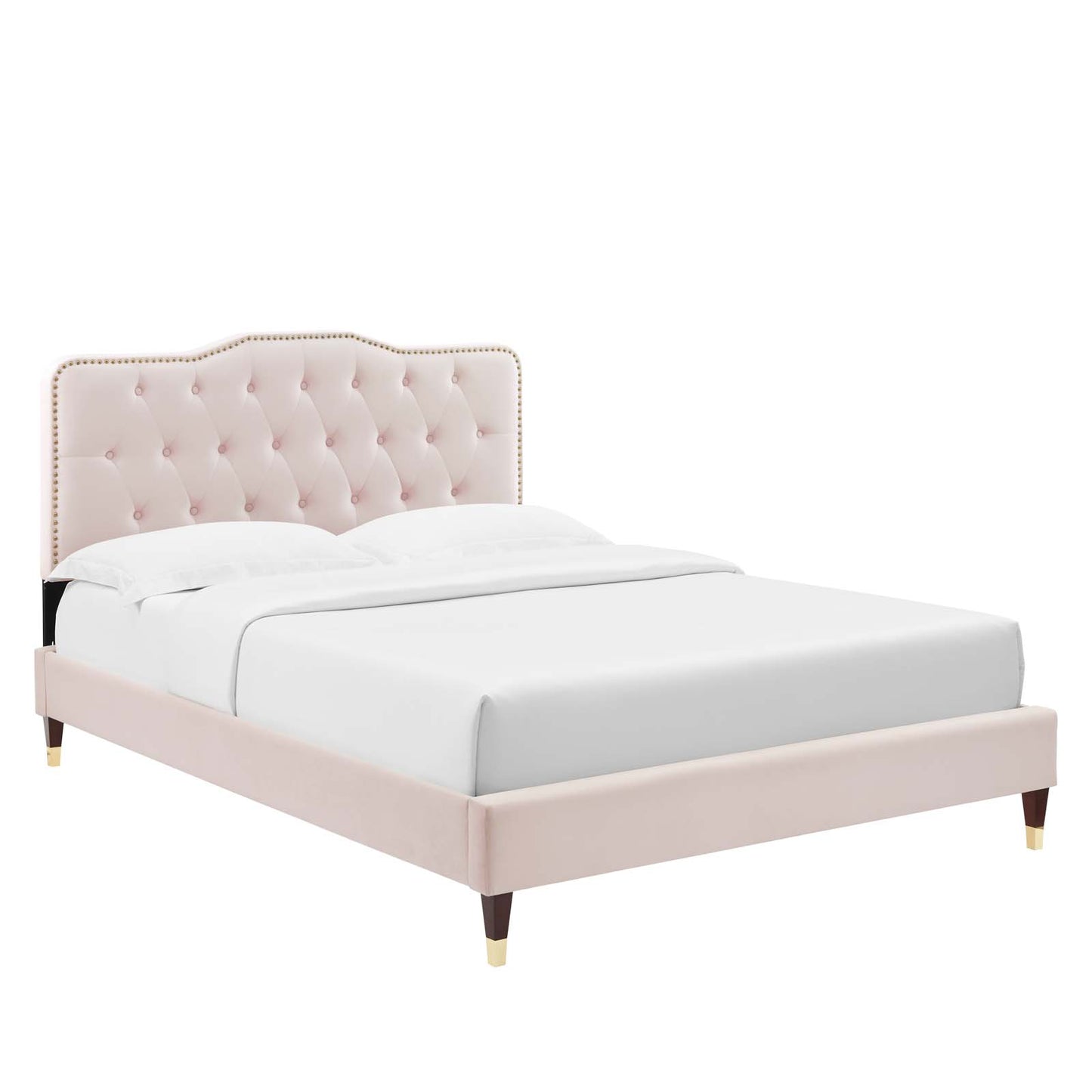 Amber Performance Velvet Twin Platform Bed By Modway - MOD-6779 | Beds | Modishstore - 72