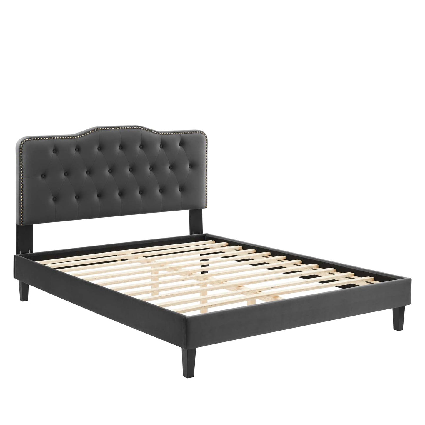 Amber Performance Velvet Twin Platform Bed By Modway - MOD-6780 | Beds | Modishstore - 8