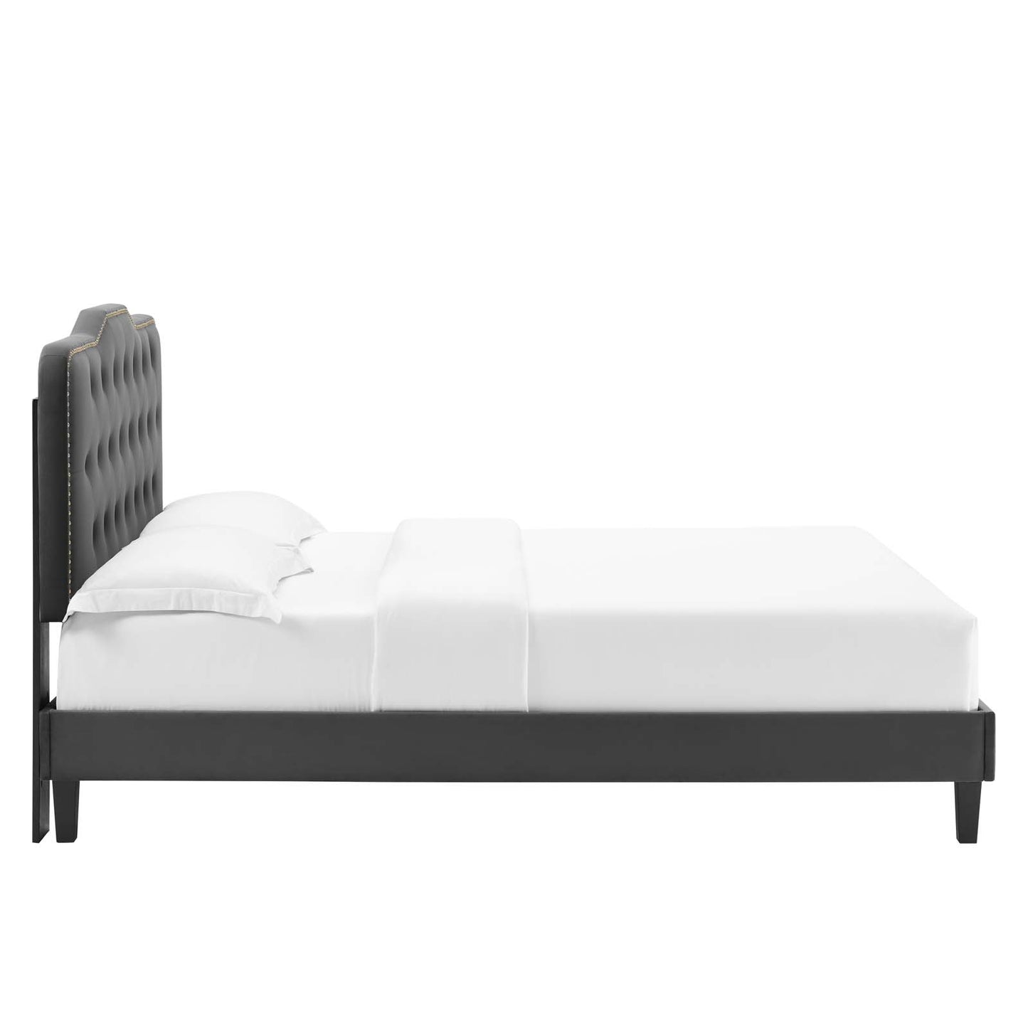 Amber Performance Velvet Twin Platform Bed By Modway - MOD-6780 | Beds | Modishstore - 9