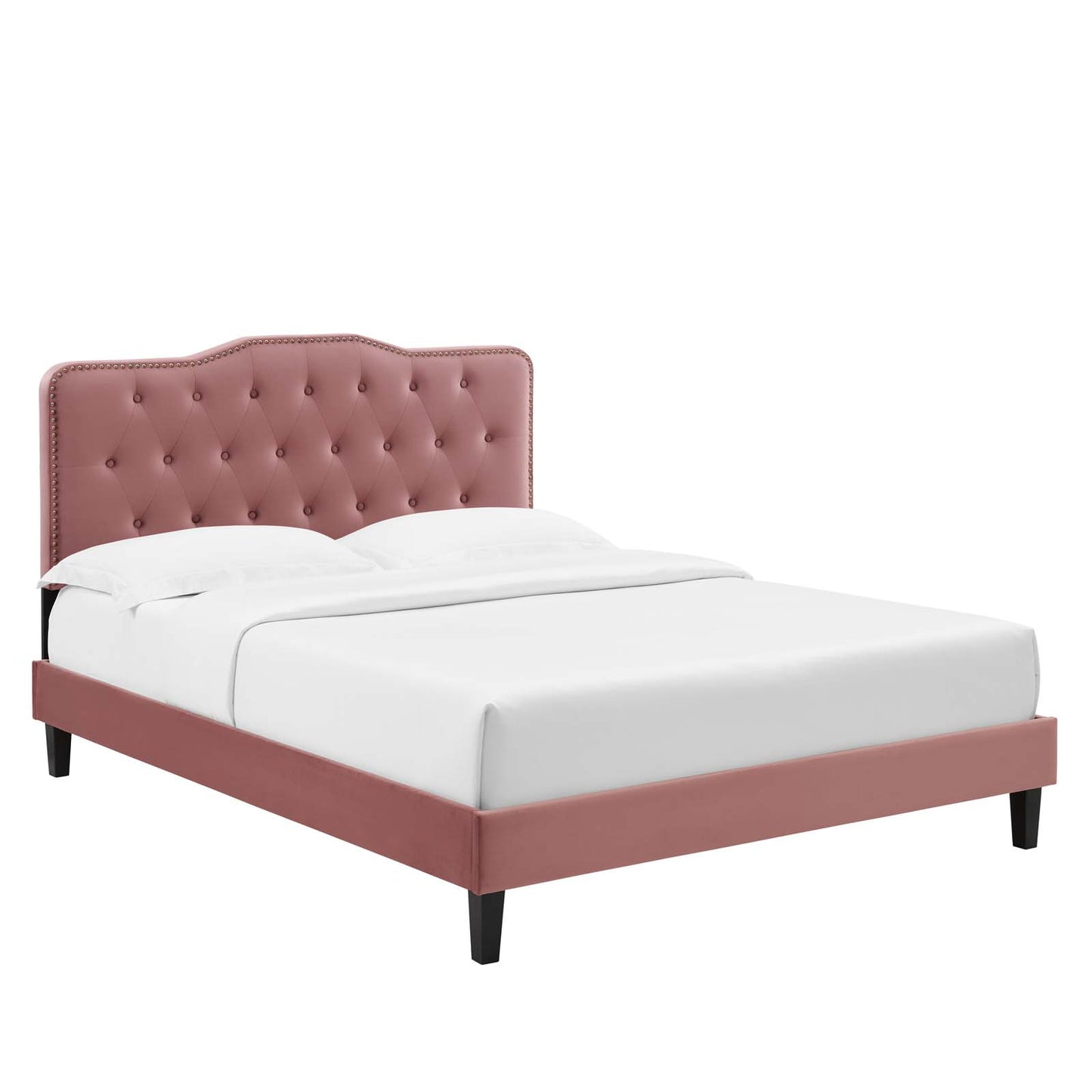 Amber Performance Velvet Twin Platform Bed By Modway - MOD-6780 | Beds | Modishstore - 15