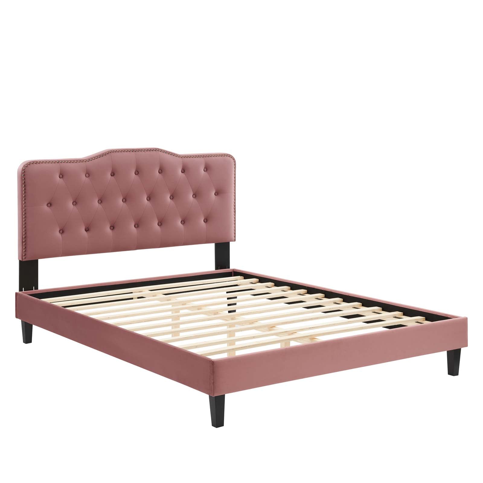 Amber Performance Velvet Twin Platform Bed By Modway - MOD-6780 | Beds | Modishstore - 22