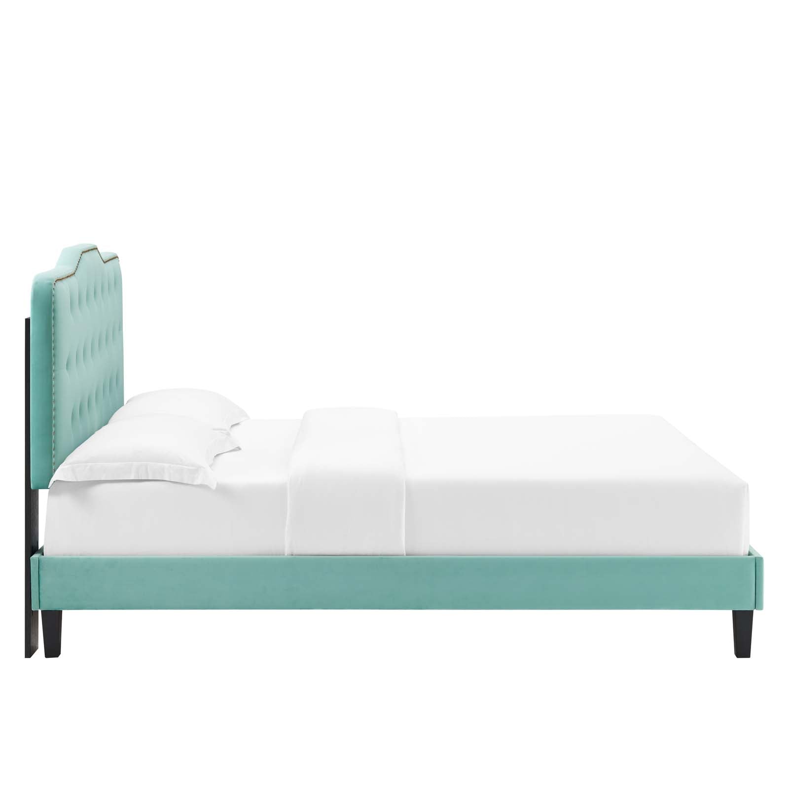 Amber Performance Velvet Twin Platform Bed By Modway - MOD-6780 | Beds | Modishstore - 51