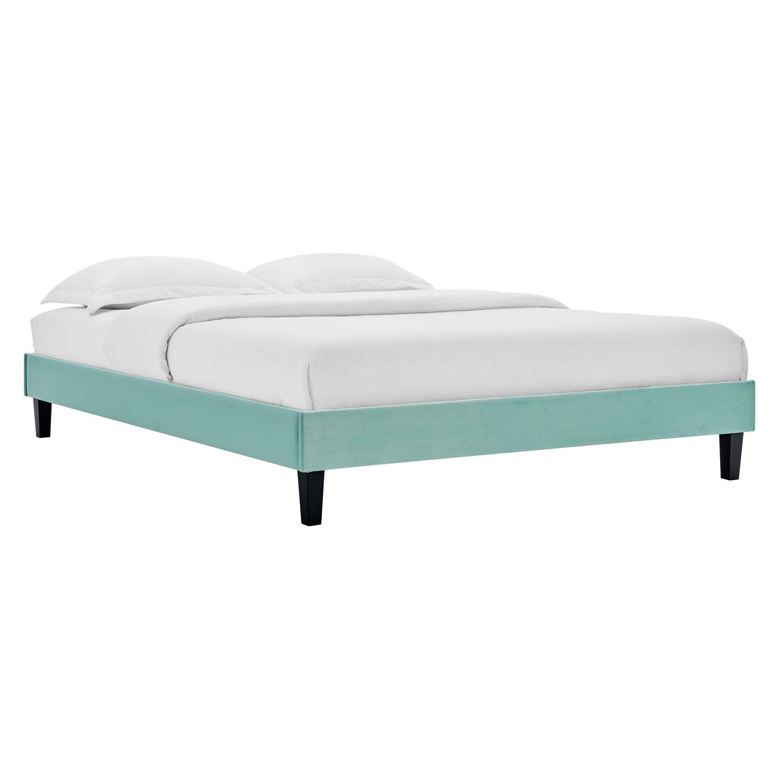 Amber Performance Velvet Twin Platform Bed By Modway - MOD-6780 | Beds | Modishstore - 52