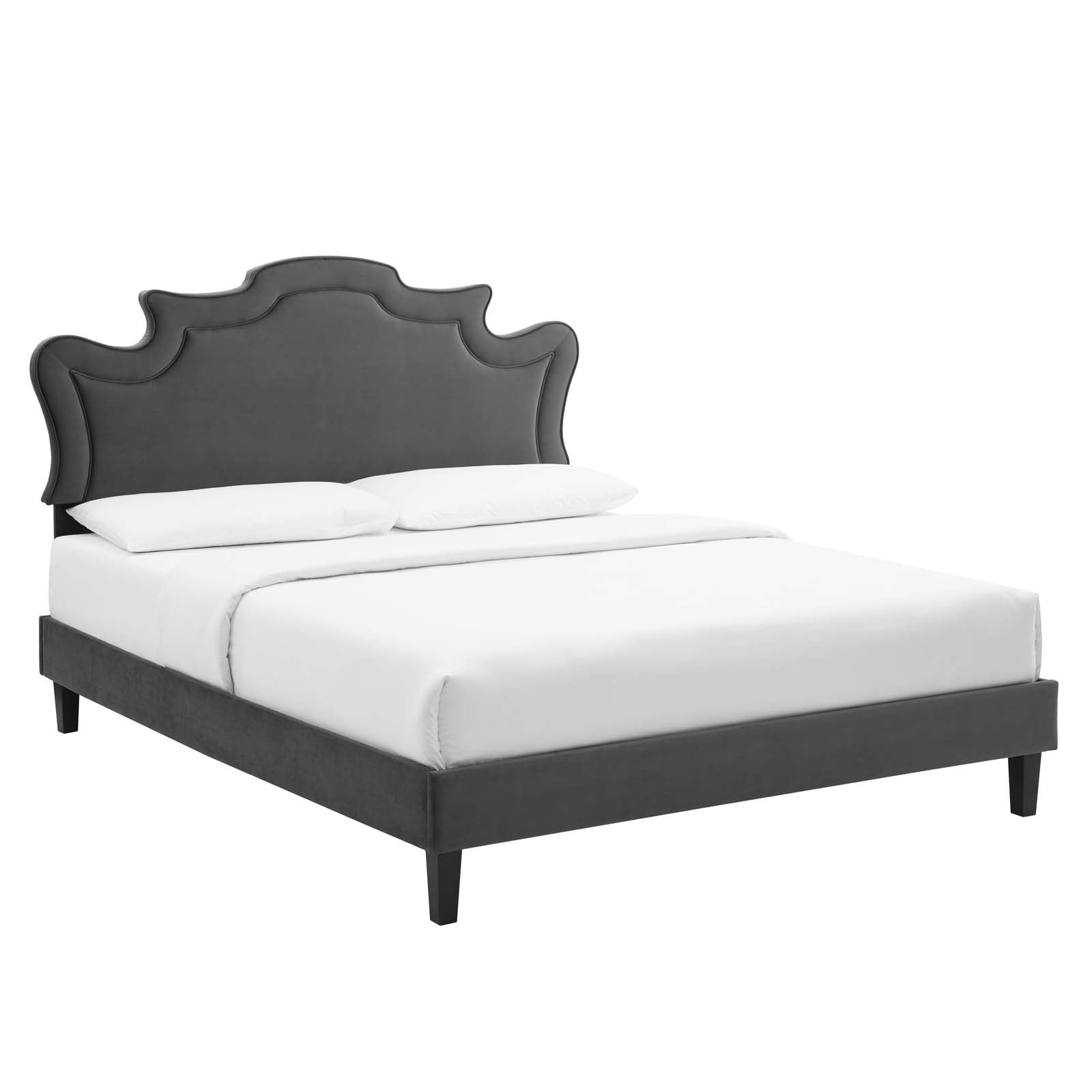 Neena Performance Velvet Twin Bed By Modway - MOD-6800 | Beds | Modishstore - 1